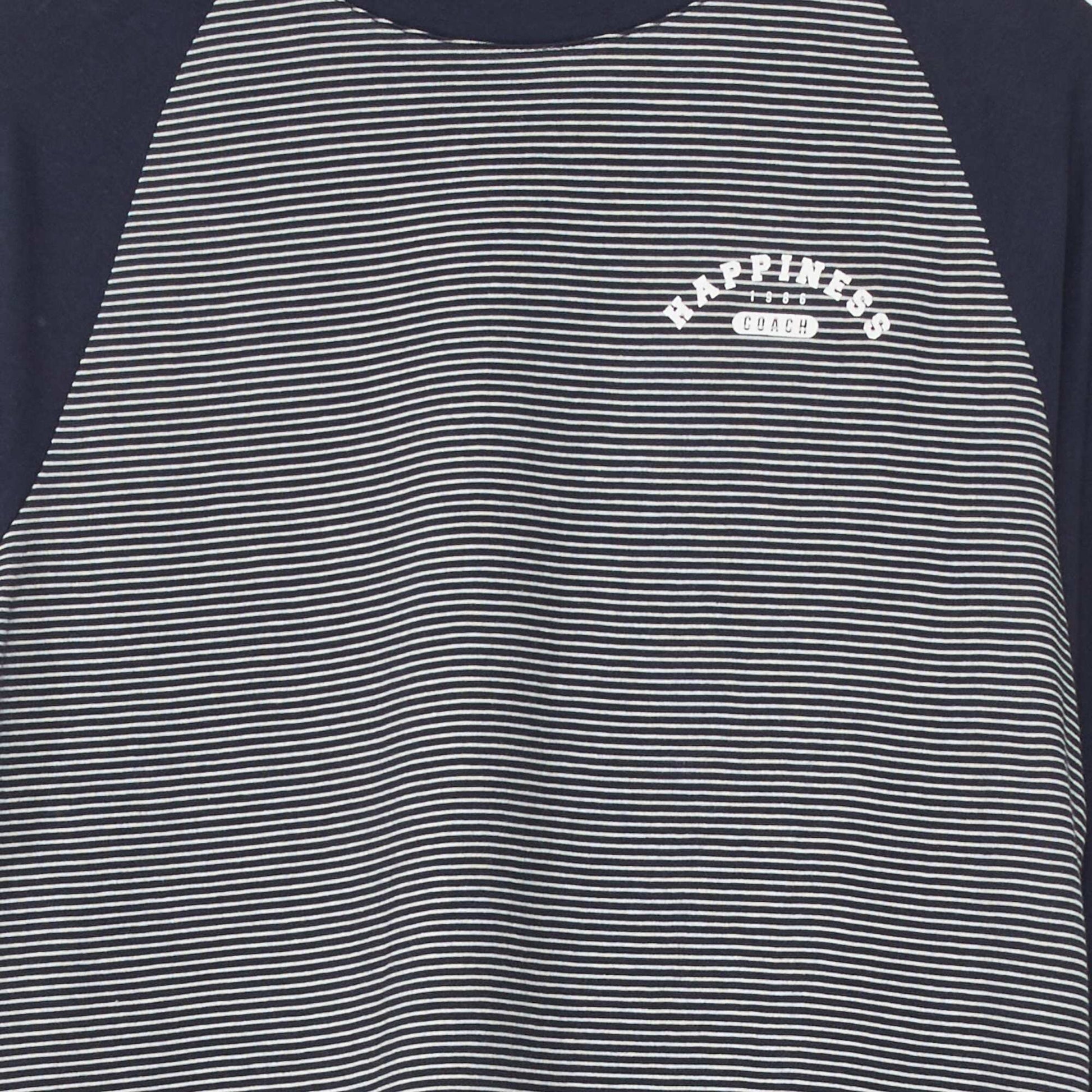 Pyjama long en jersey - 2 pi ces bleu navy