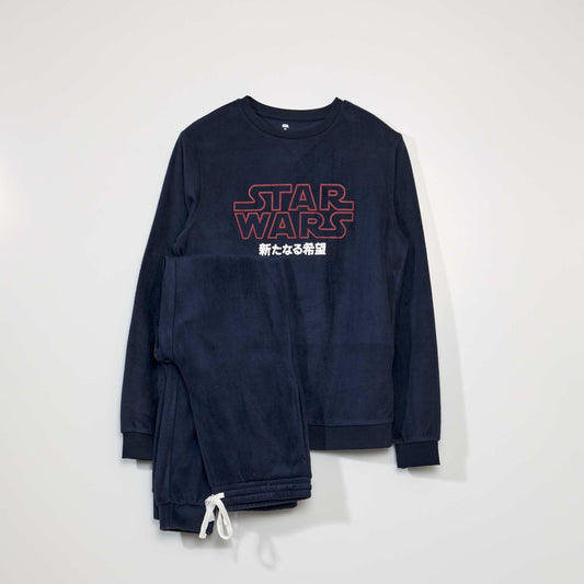 Pyjama long 'Star Wars' polaire Bleu