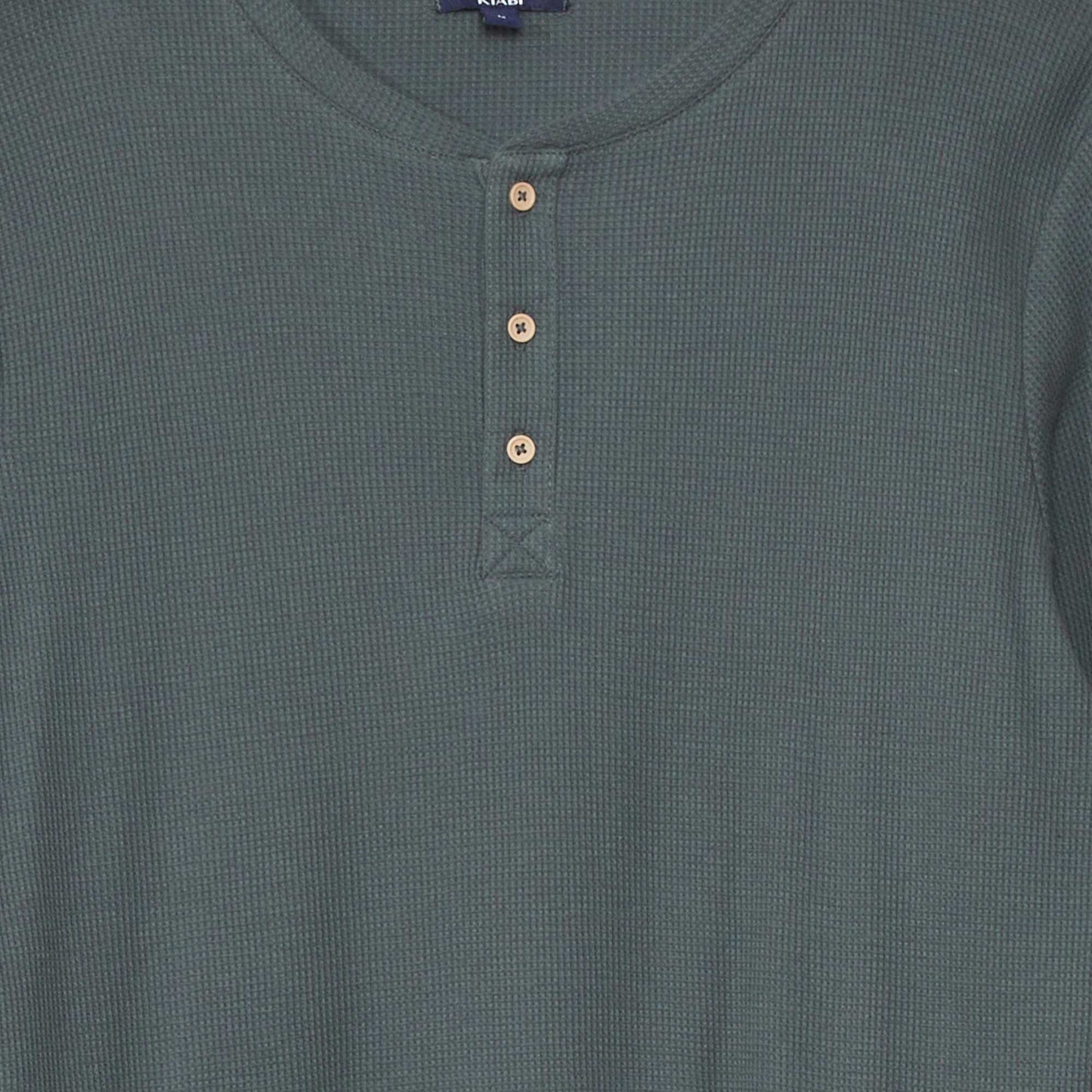 Pyjama long en maille gaufr e - 2 pi ces Vert