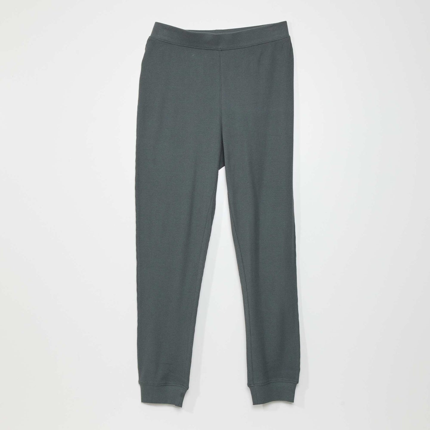 Pyjama long en maille gaufr e - 2 pi ces Vert