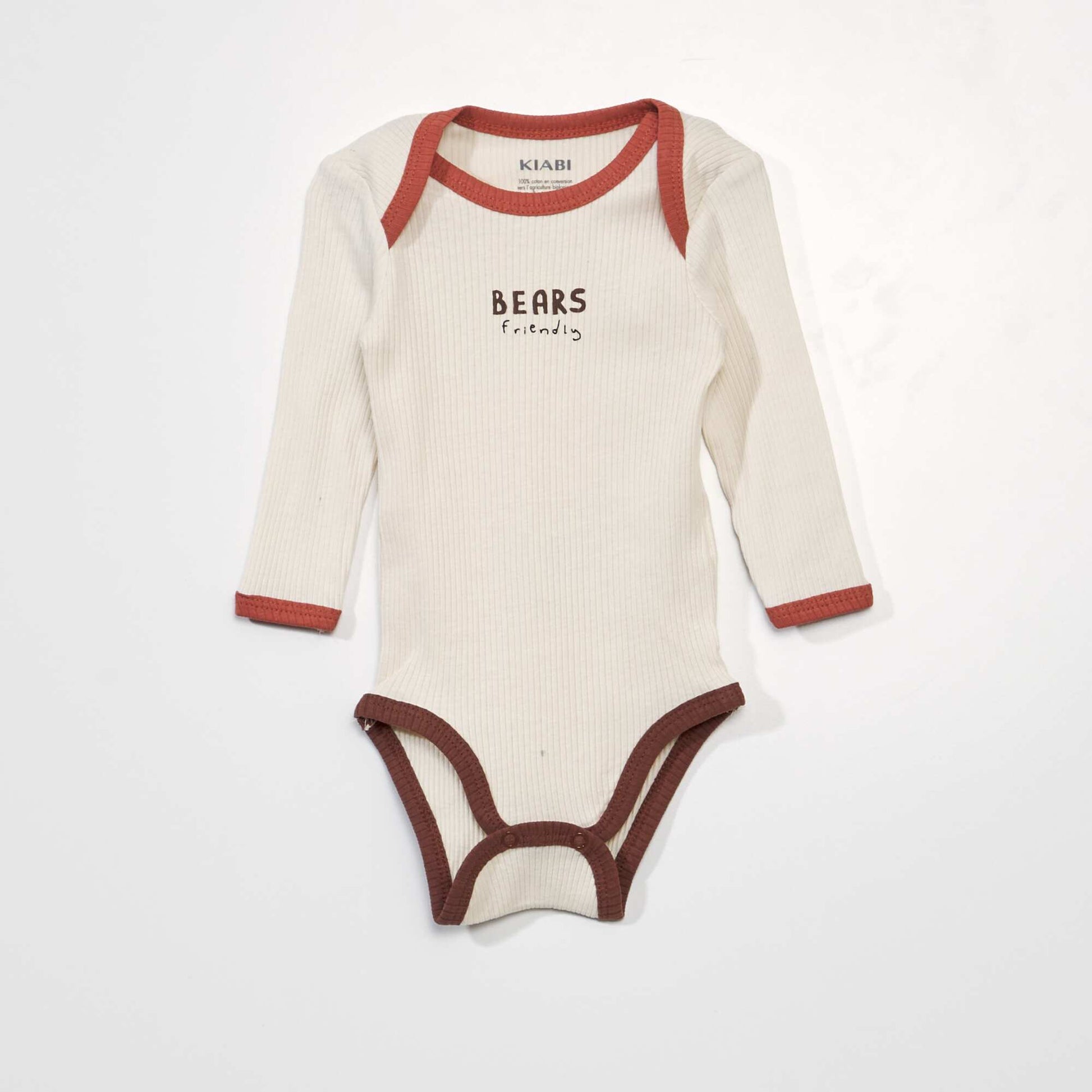 Lot de 2 bodies en maille c tel e Beige/marron