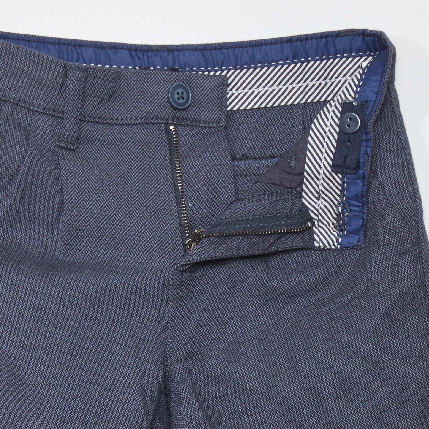 Pantalon en maille piqu Bleu