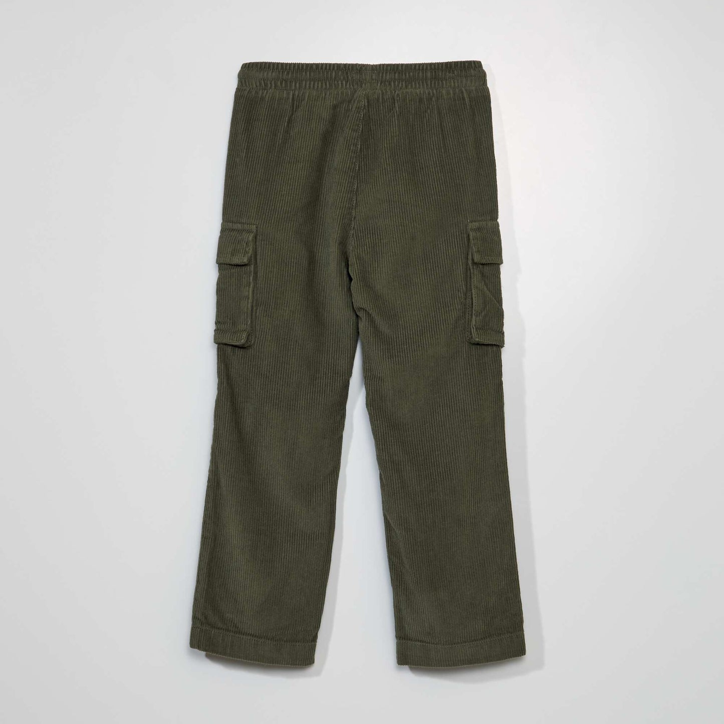 Pantalon multi poches en velours c tel Vert