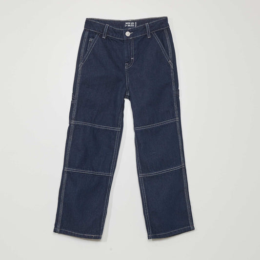 Pantalon denim d coupes genoux Rince