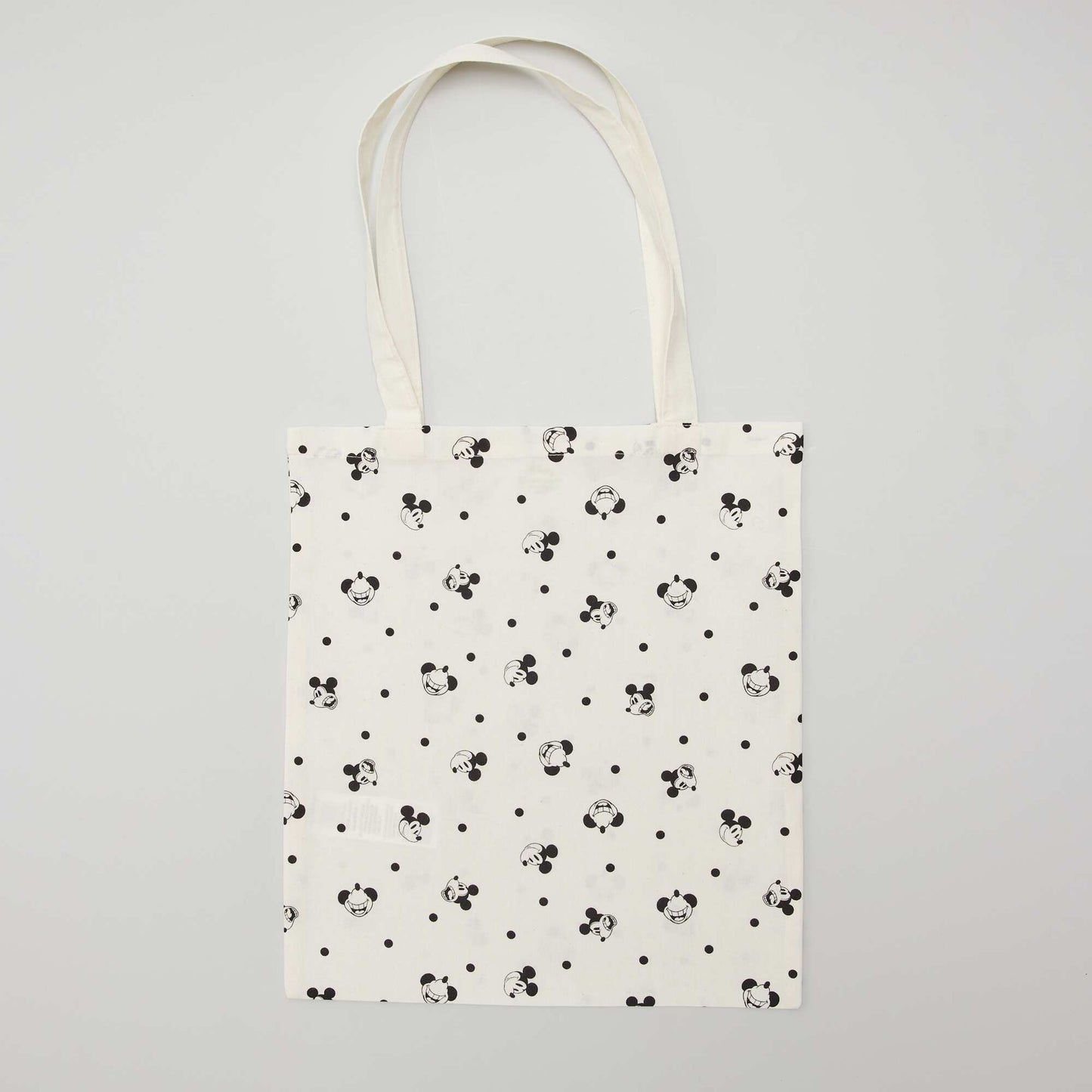 Tote-bag 'Mickey' Blanc/noir