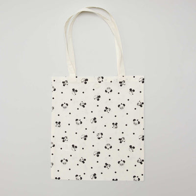 Tote-bag 'Mickey' Blanc/noir