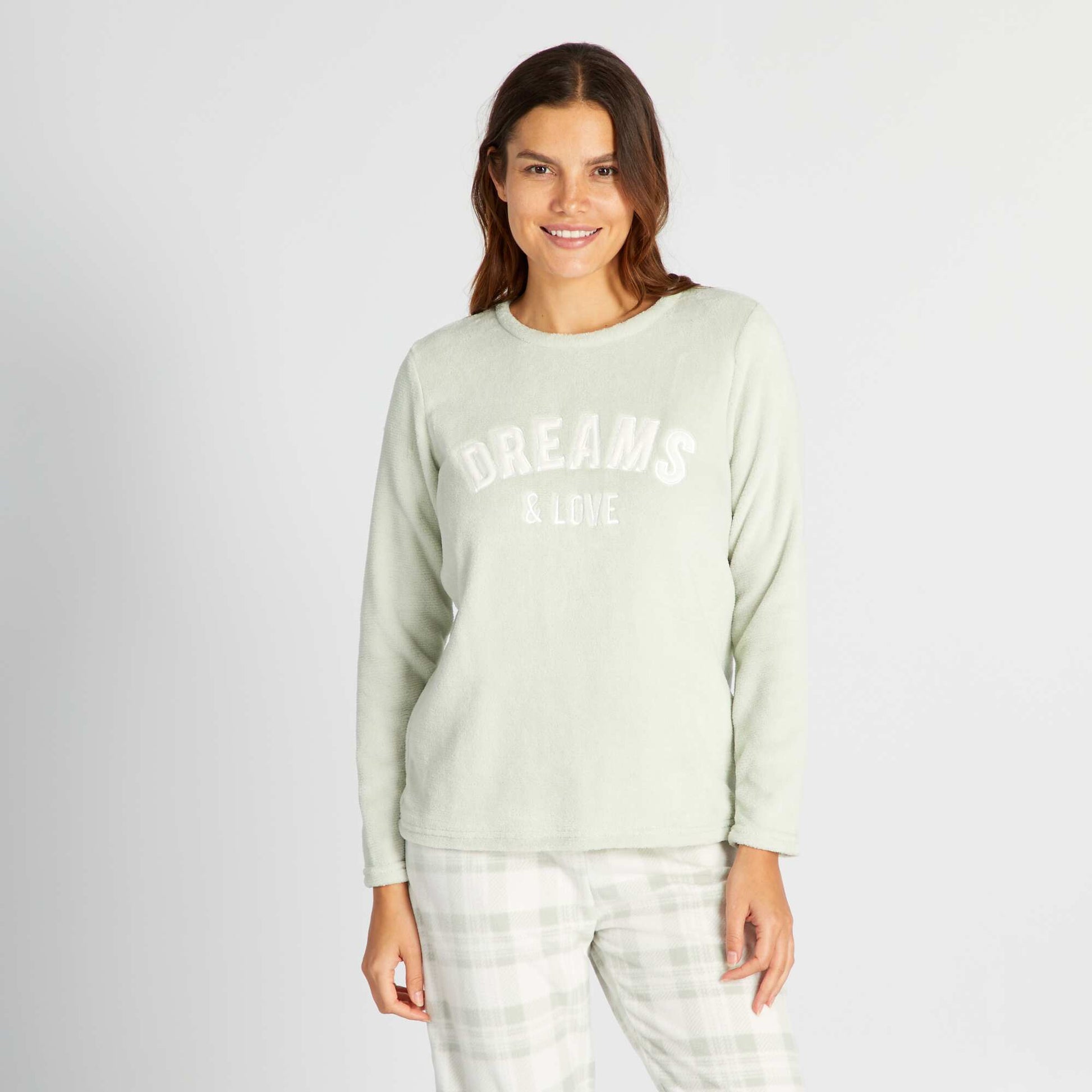 Ensemble pyjama polaire - 2 pi ces Vert