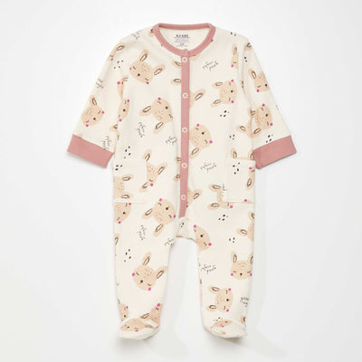 Pyjama 1 pi ce - imprim lapin Blanc imprim