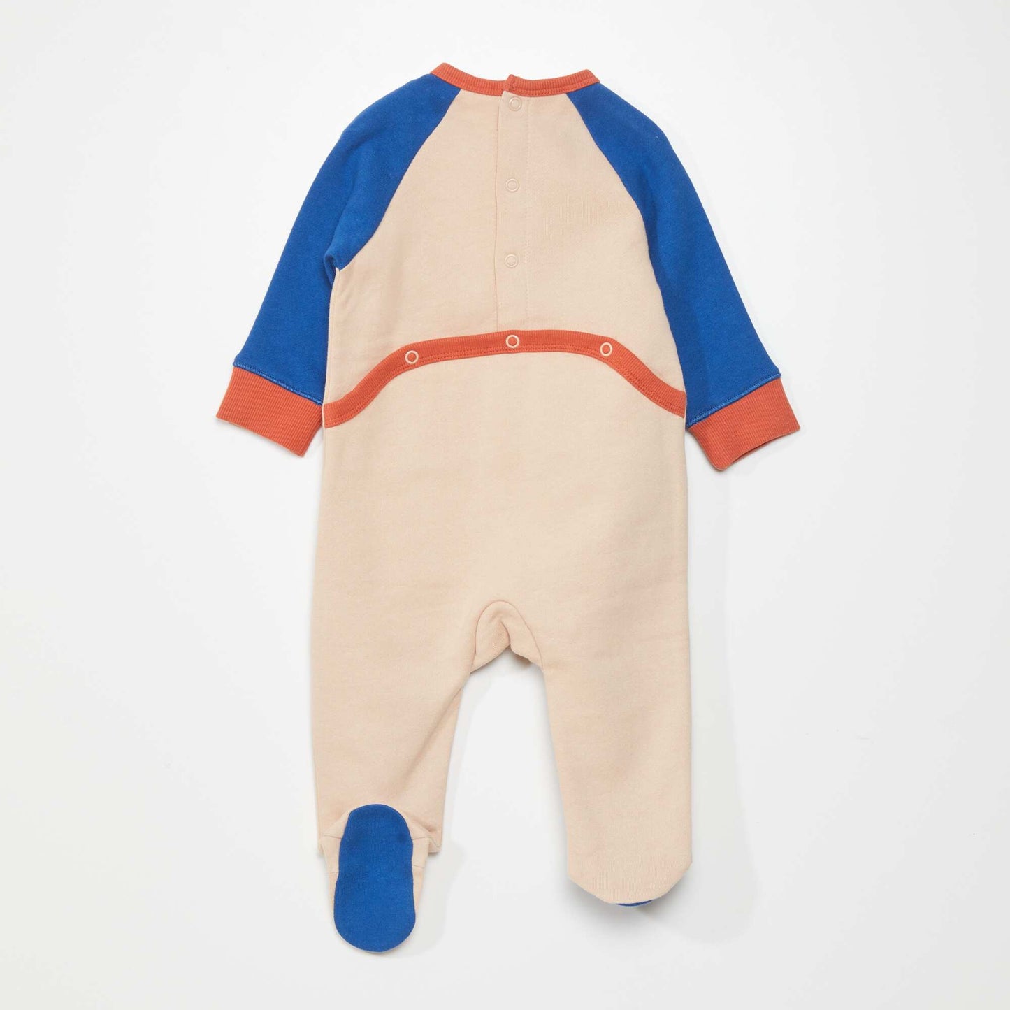 Pyjama tricolore imprim 'ours' Beige/bleu