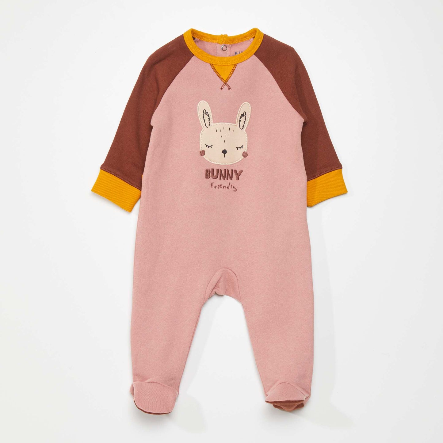 Pyjama tricolore imprim 'lapin' Rose