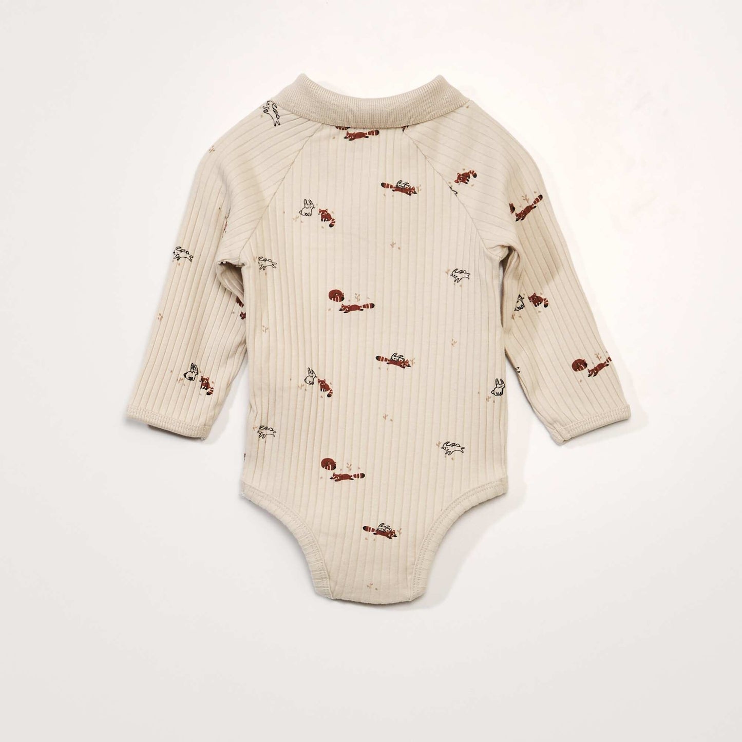 Body maille c tel e et col polo Imprim animaux