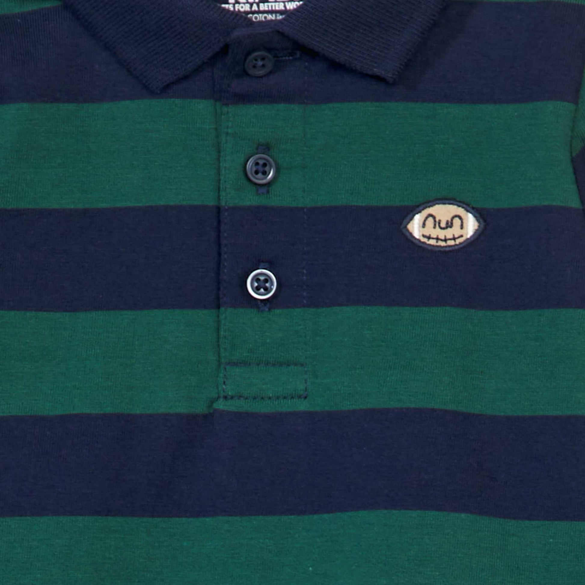 Polo en jersey Vert