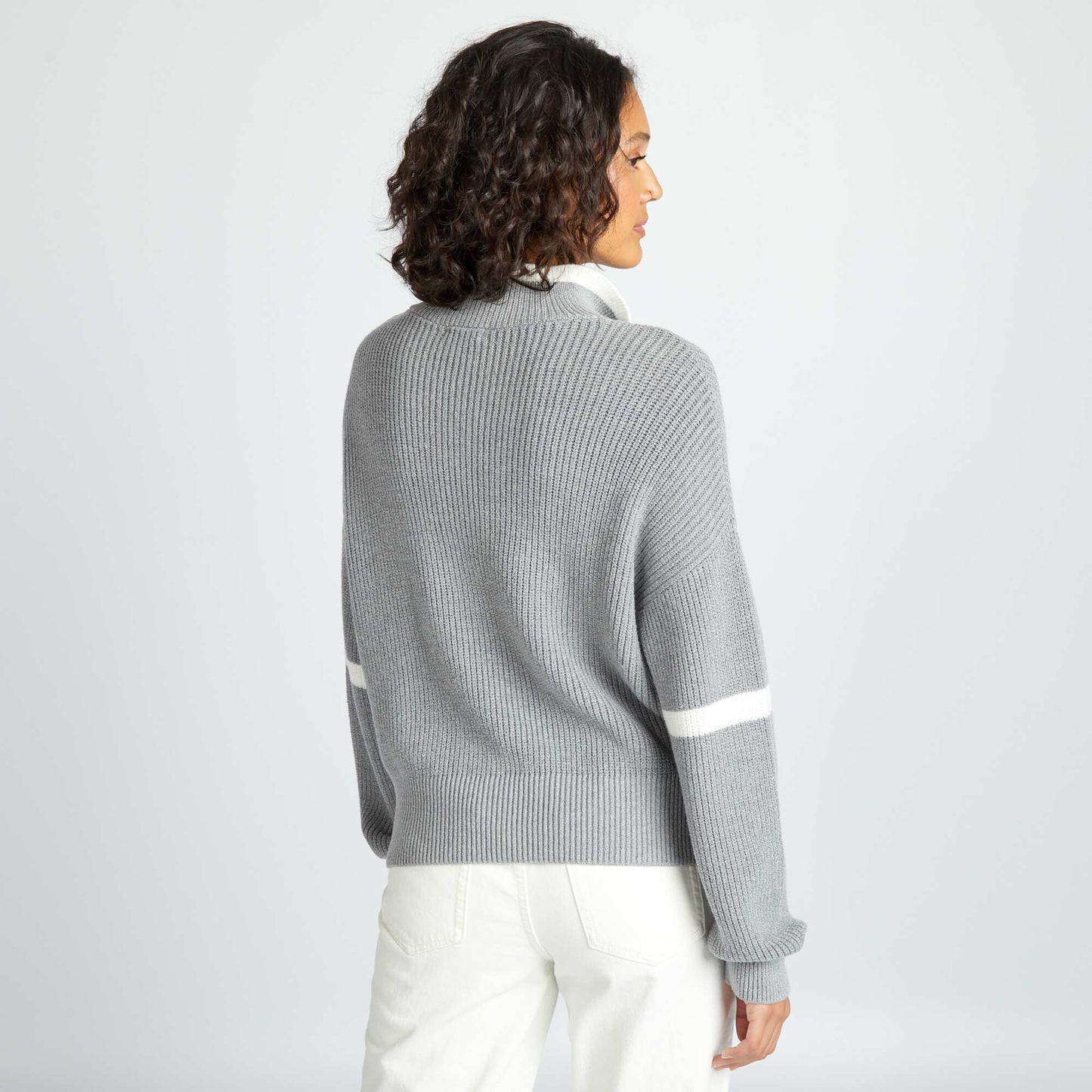 Pull col camionneur Gris