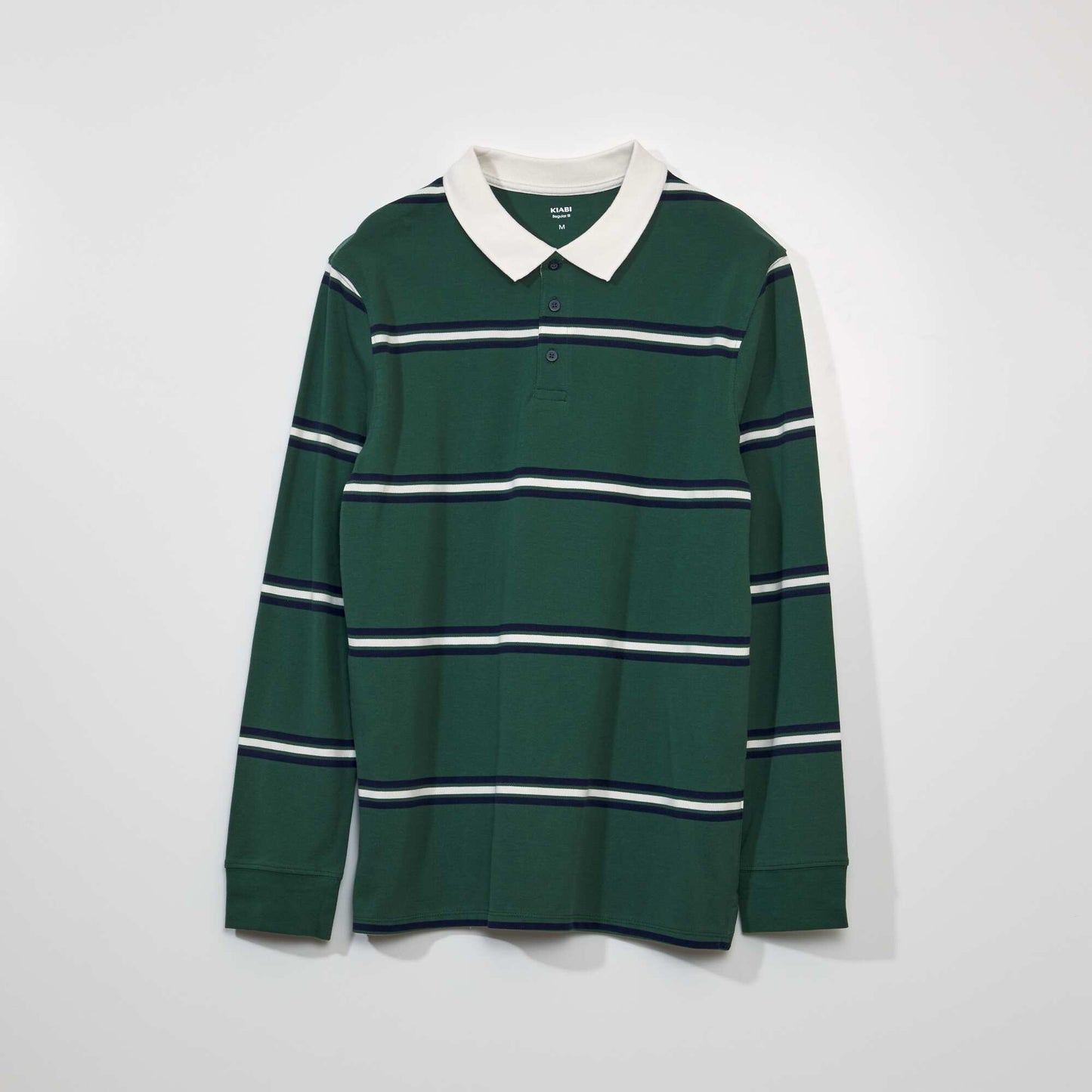 Polo en piqu de coton esprit rugby Vert