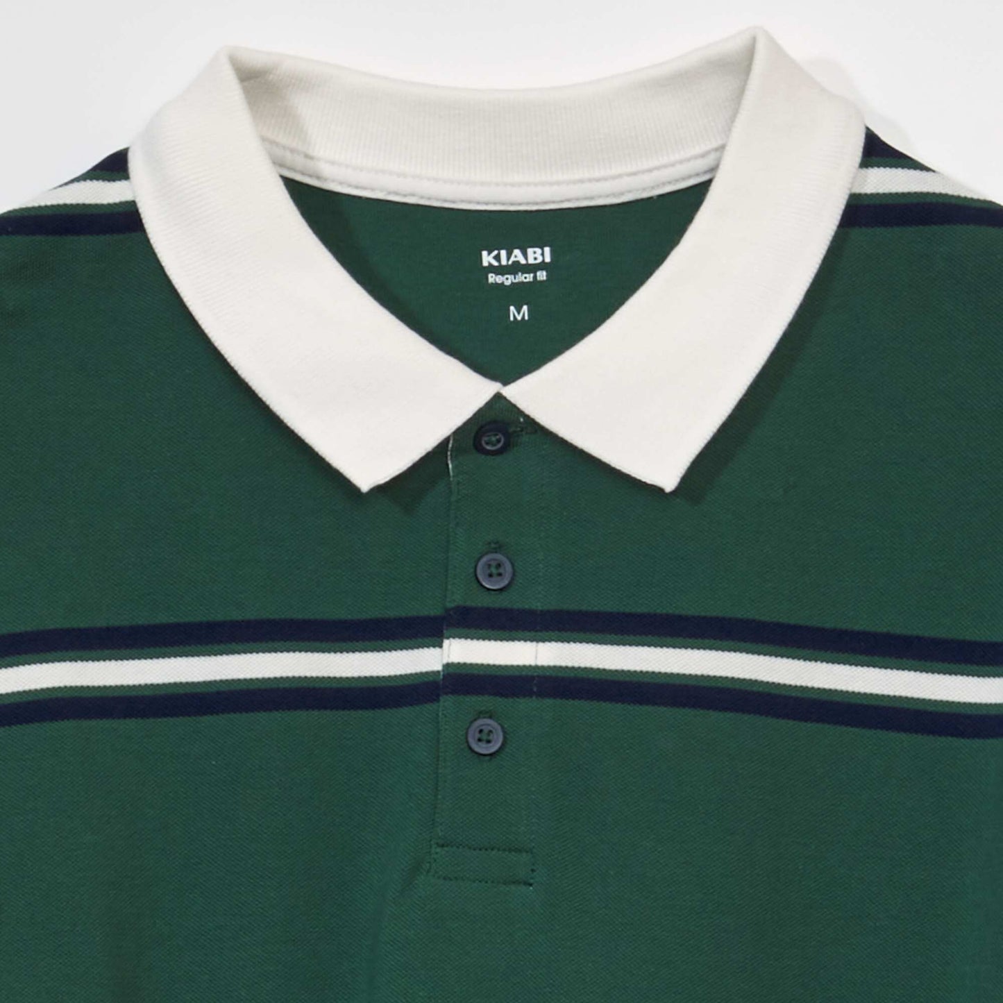 Polo en piqu de coton esprit rugby Vert