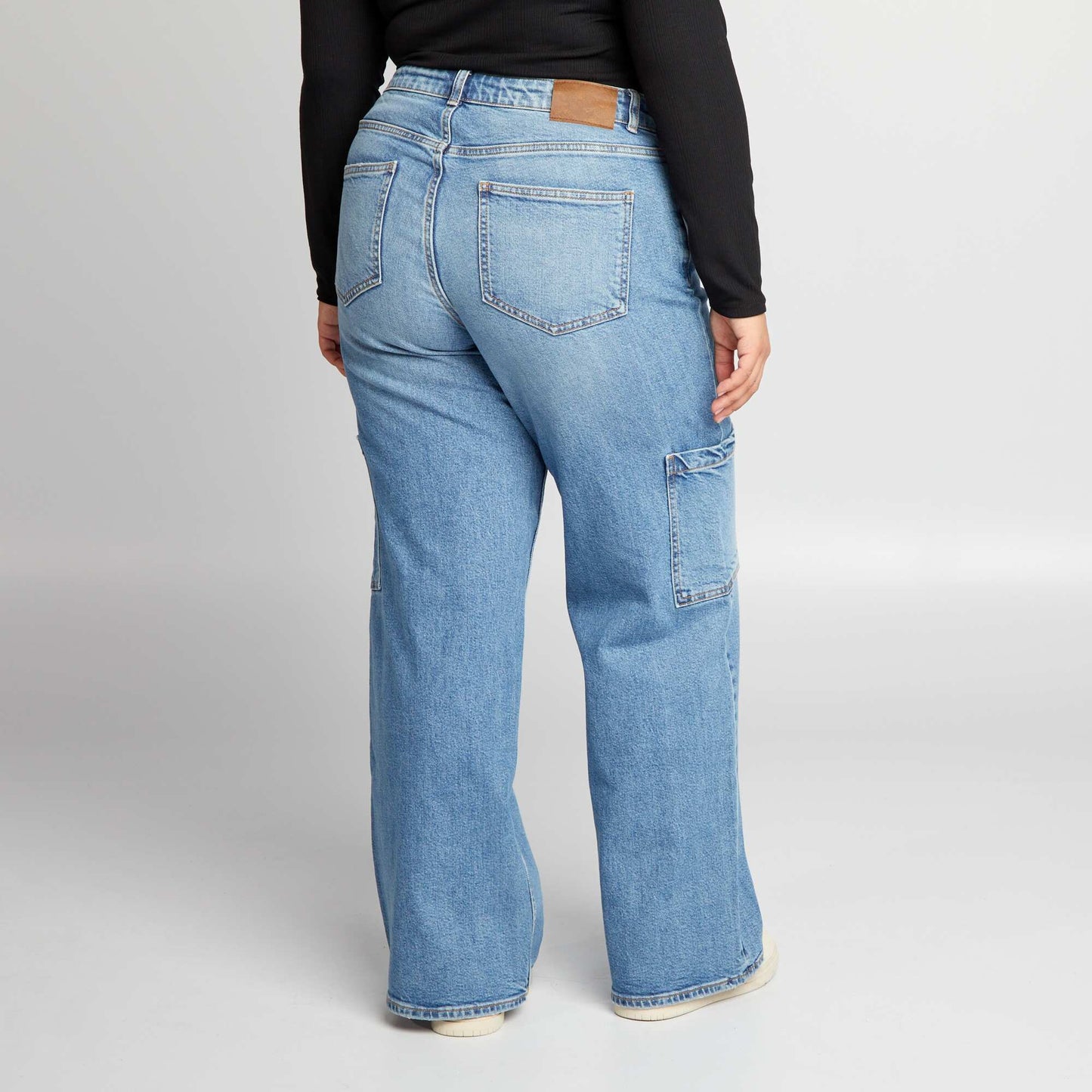 Jean wide leg Bleu