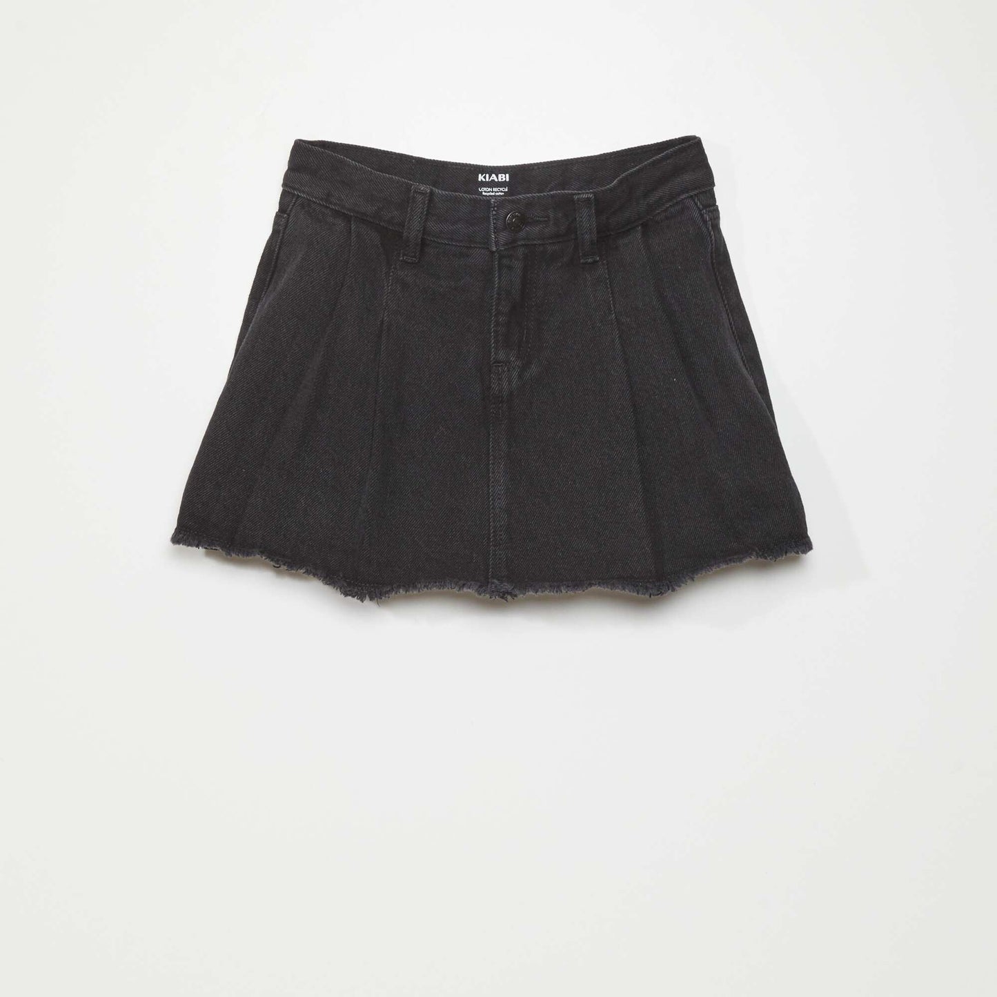 Jupe short en jean Noir