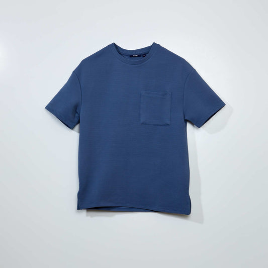 T-shirt maille c tel e Bleu