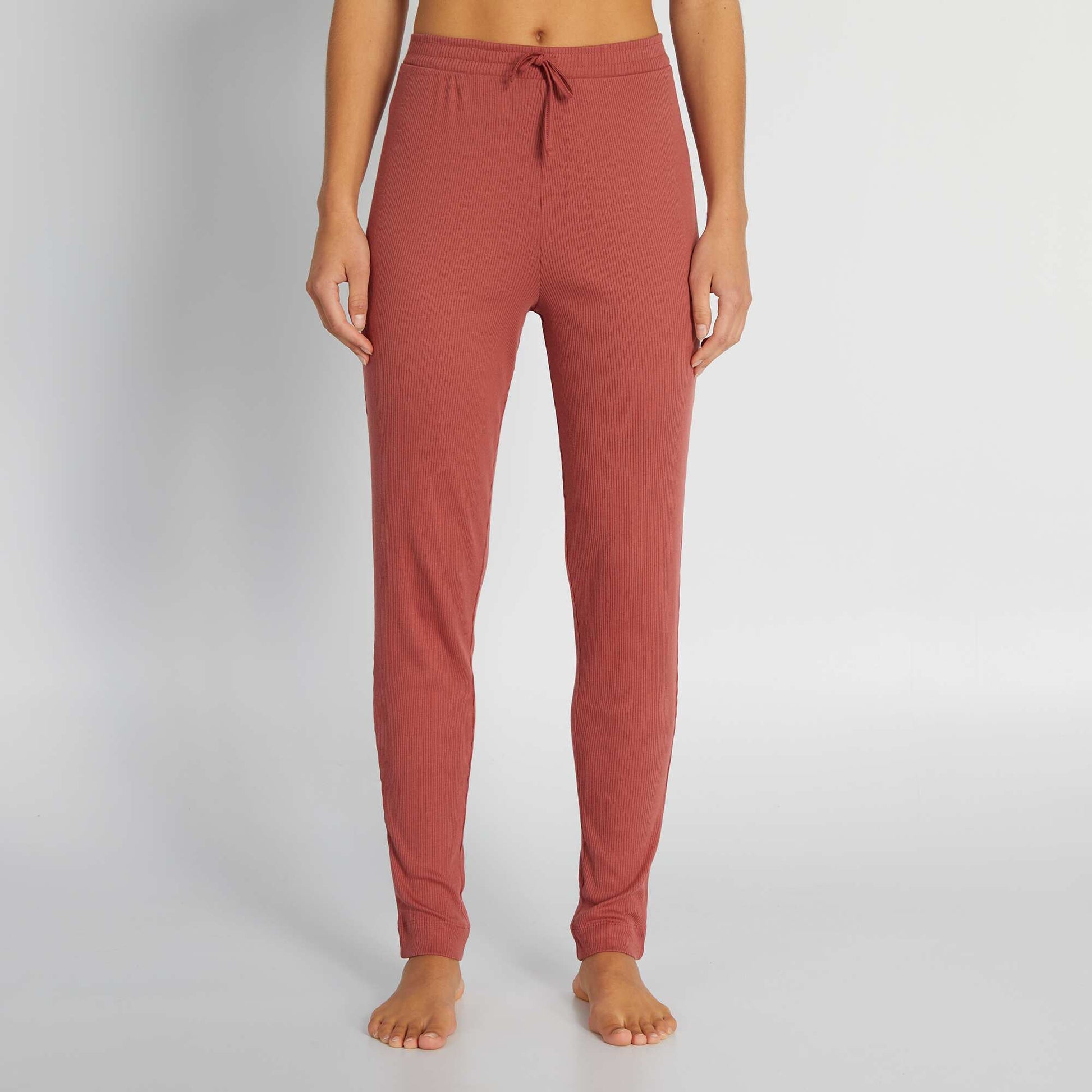 Pantalon en maille c tel e Rouge
