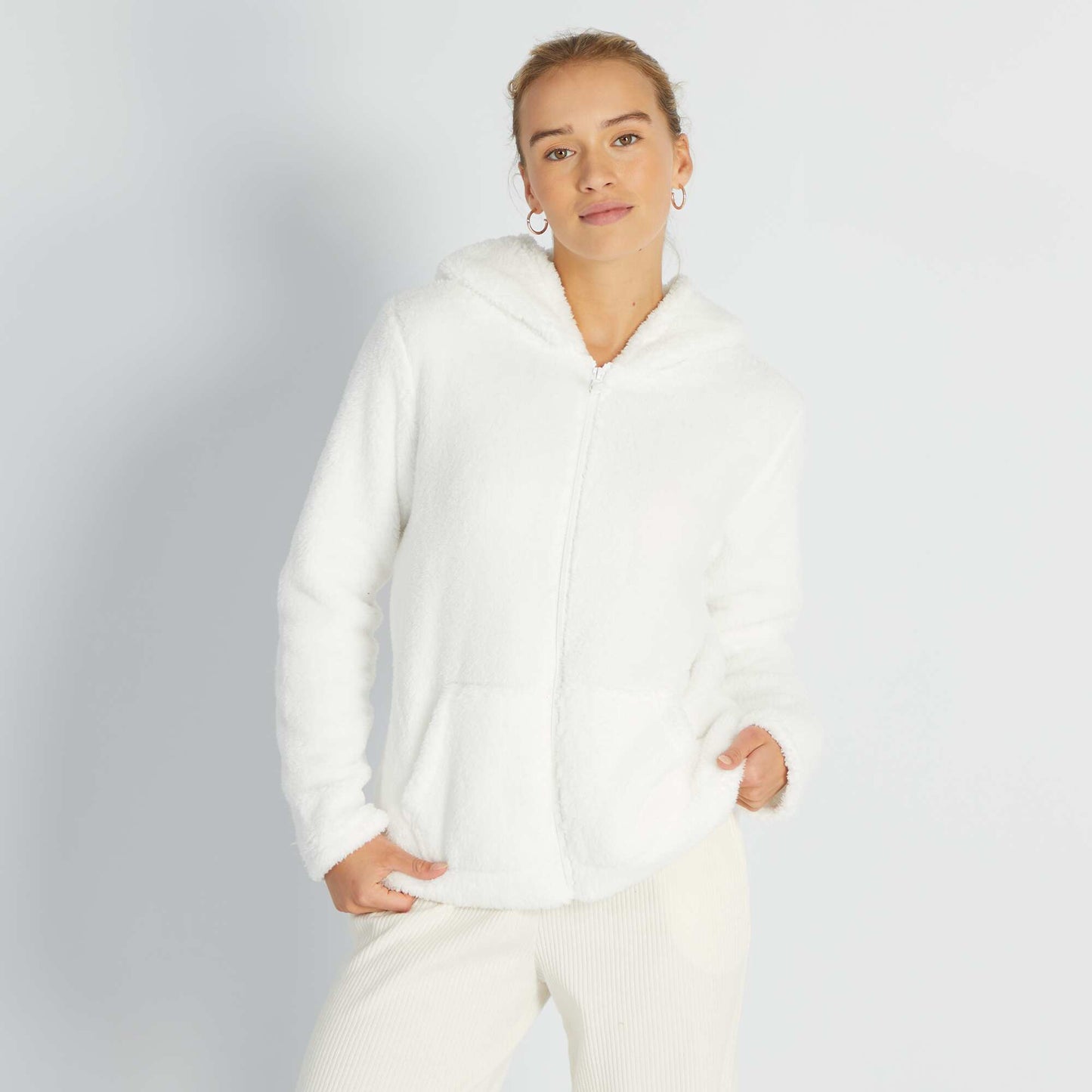 Sweat en polaire blanc