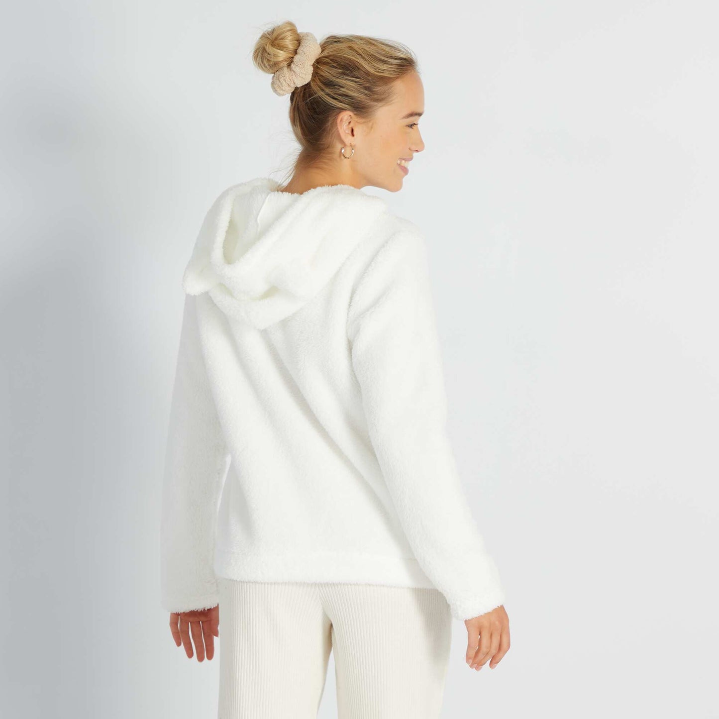 Sweat en polaire blanc