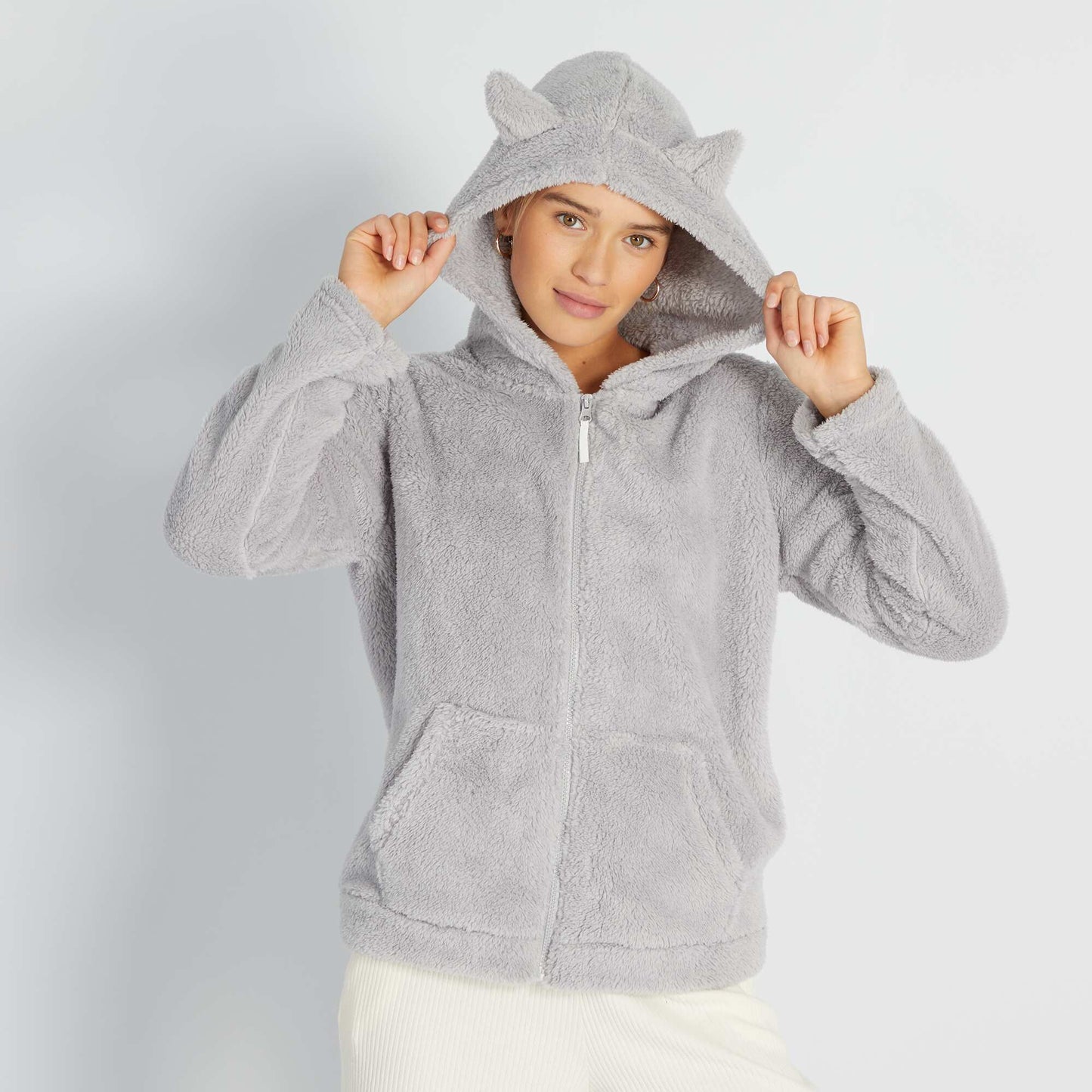 Sweat en polaire gris