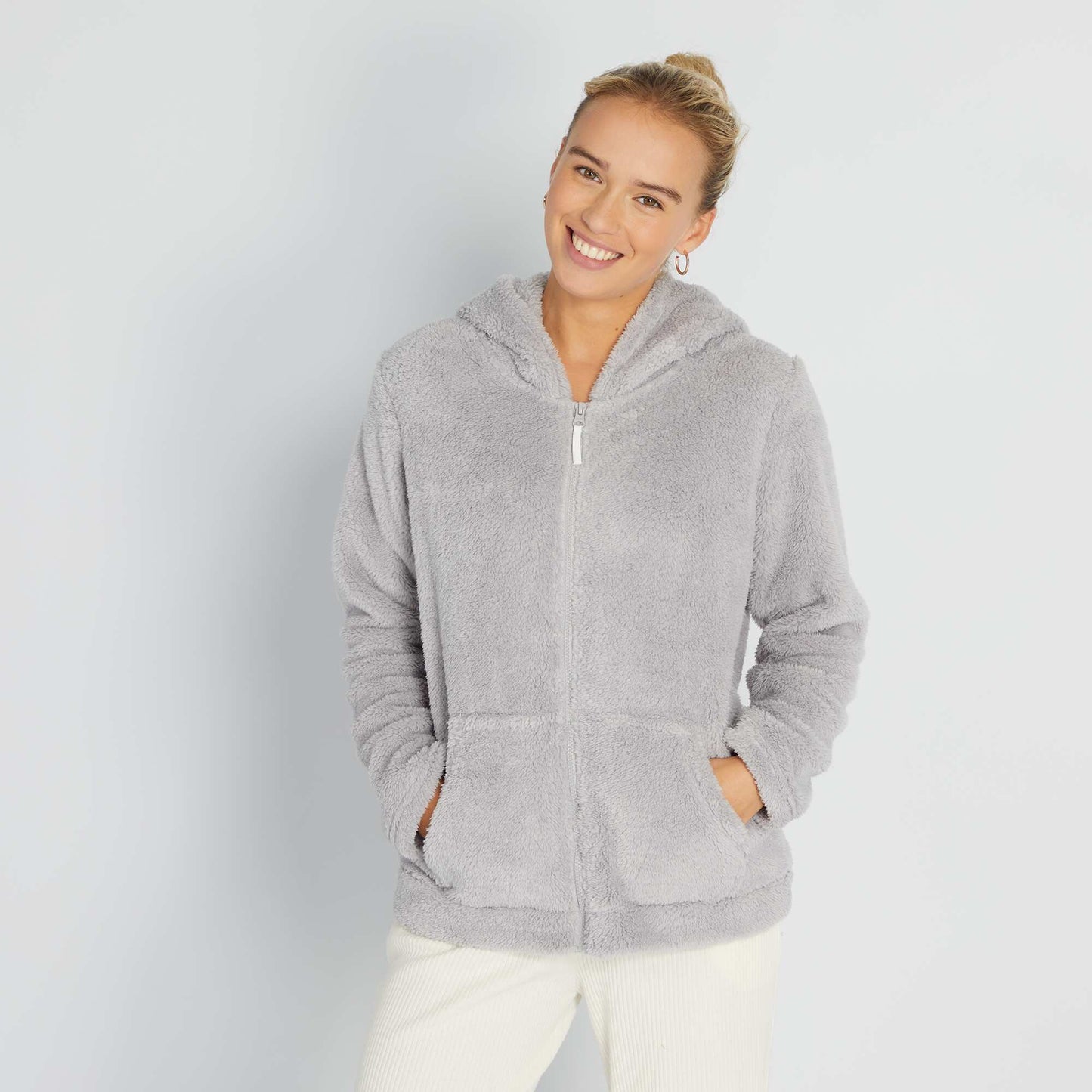 Sweat en polaire gris