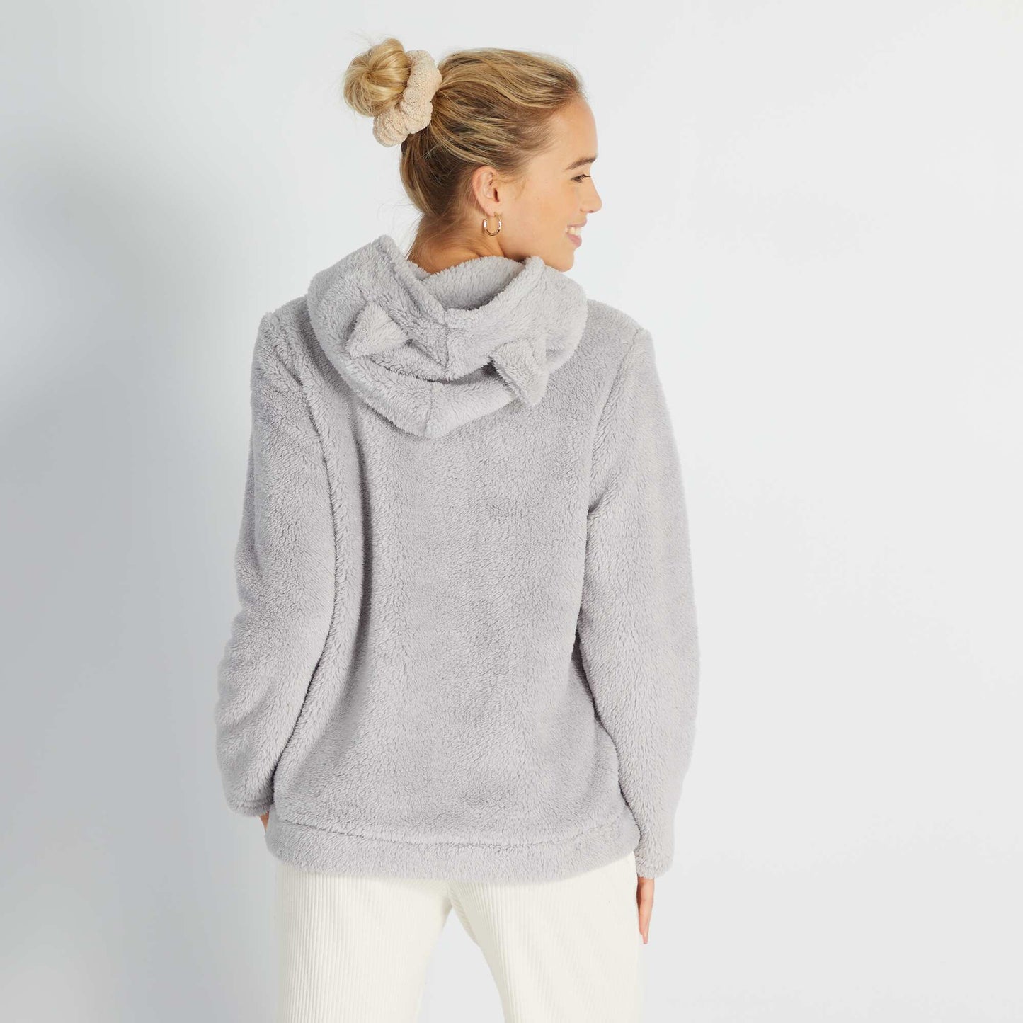 Sweat en polaire gris