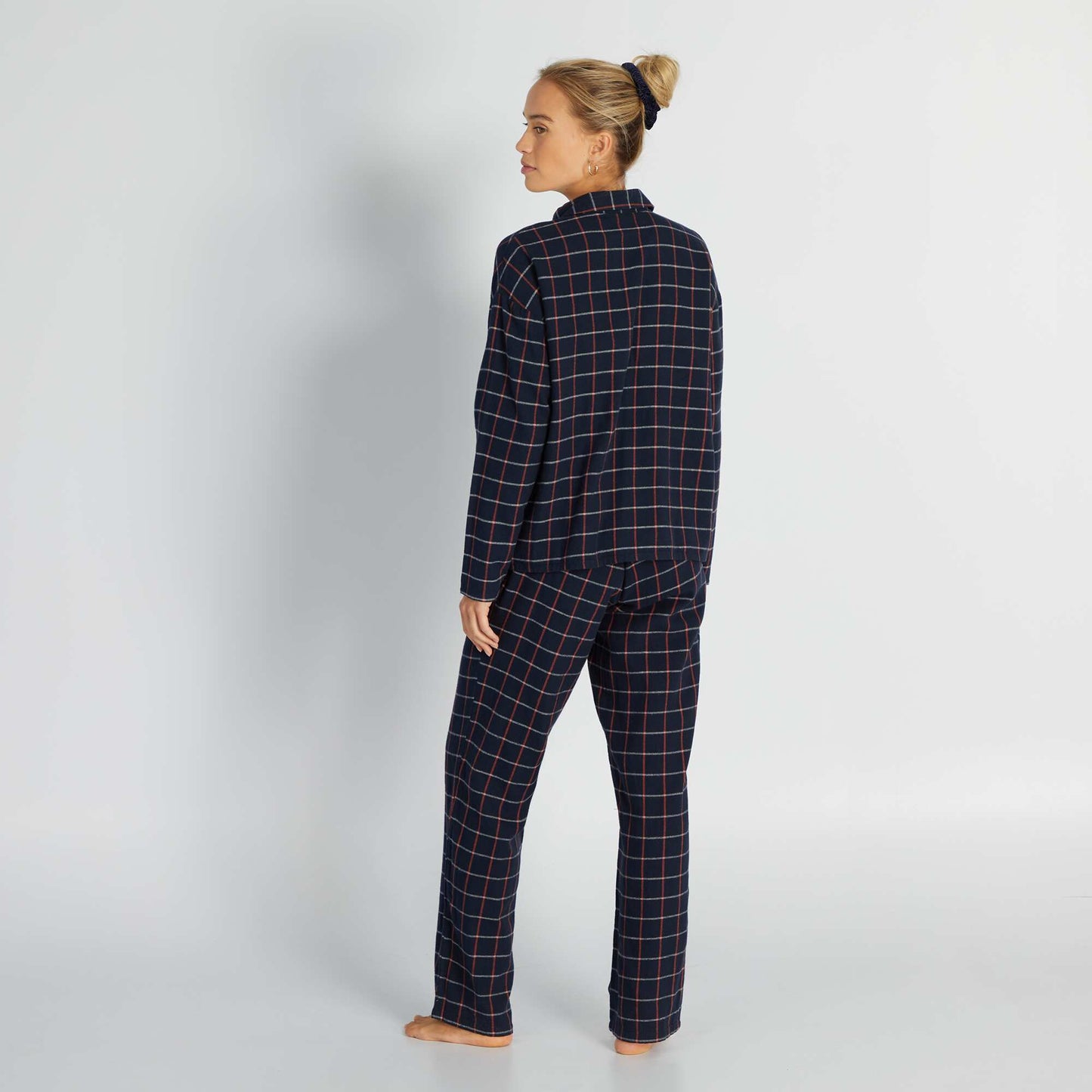 Ensemble pyjama long en flanelle - 2 pi ces Marine