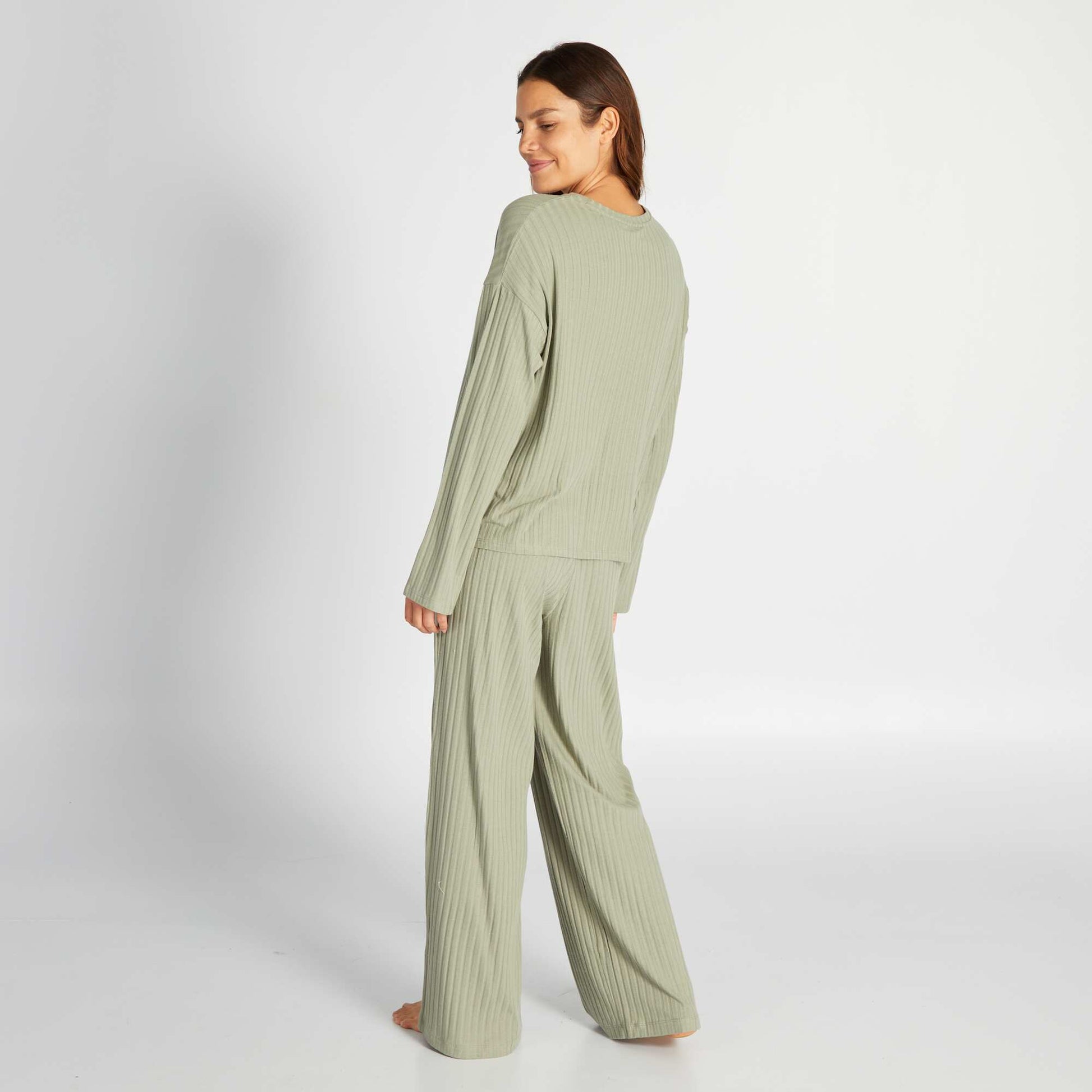 Ensemble pyjama c tel t-shirt + pantalon - 2 pi ces Vert
