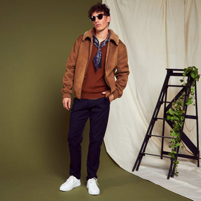 Veste en su dine doubl e sherpa Beige
