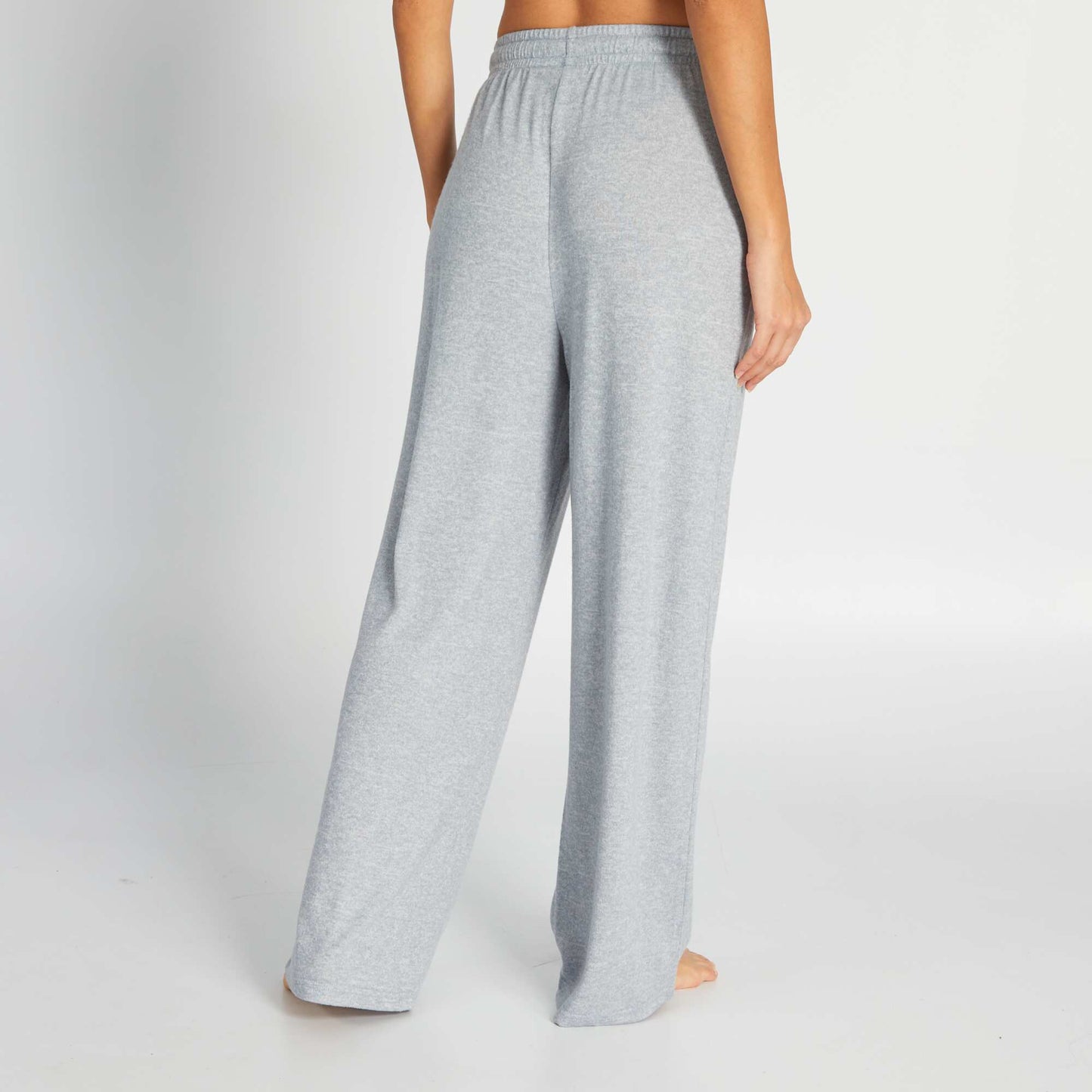 Pantalon de pyjama en maille doudou Gris