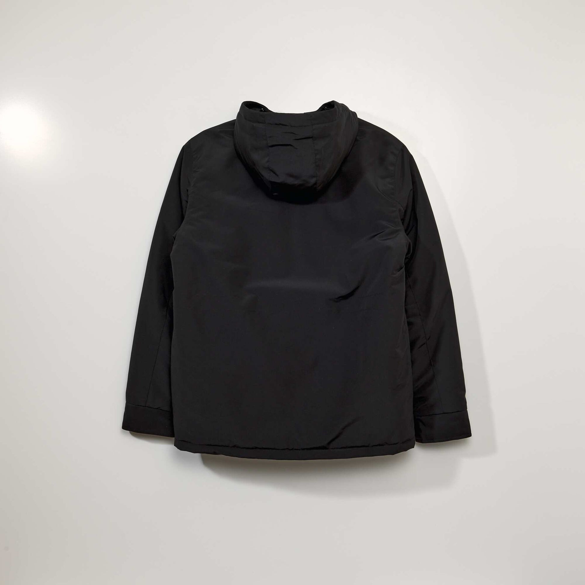 Parka chaude capuche noir