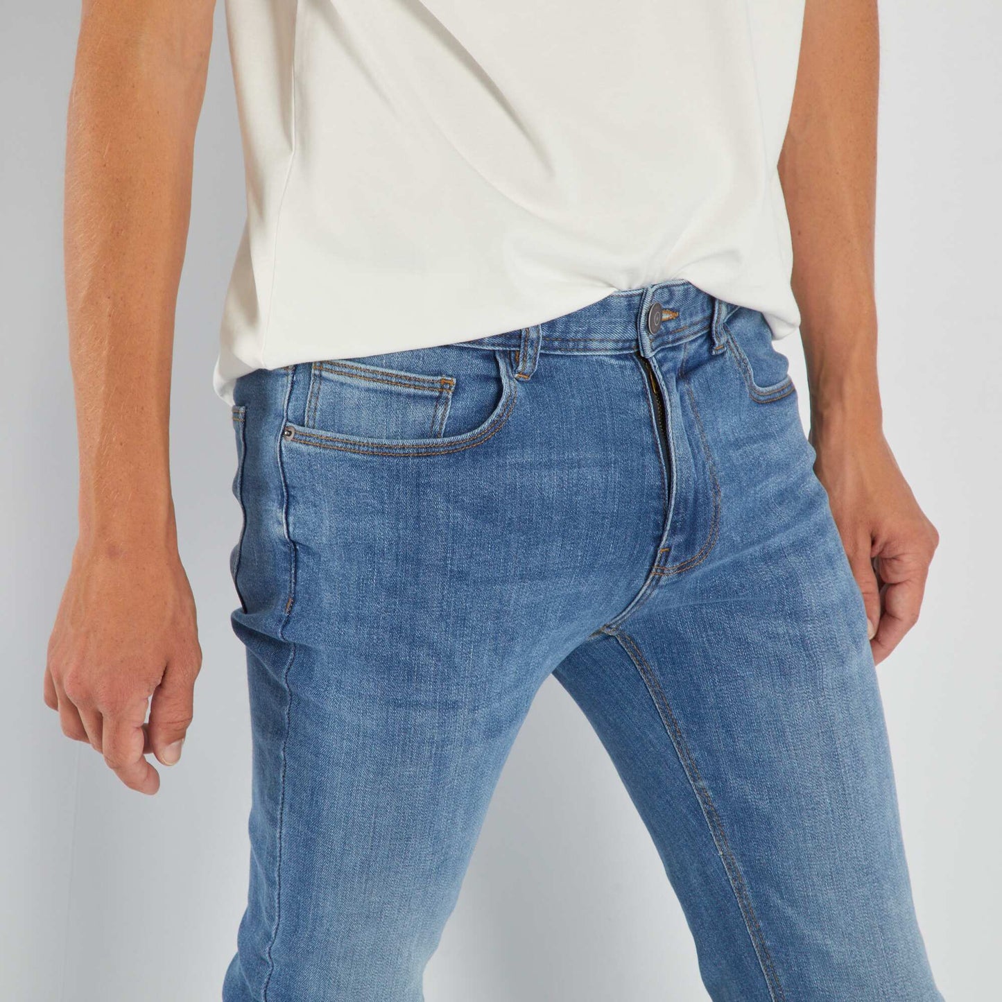Jean skinny 5 poches - L32 Bleu