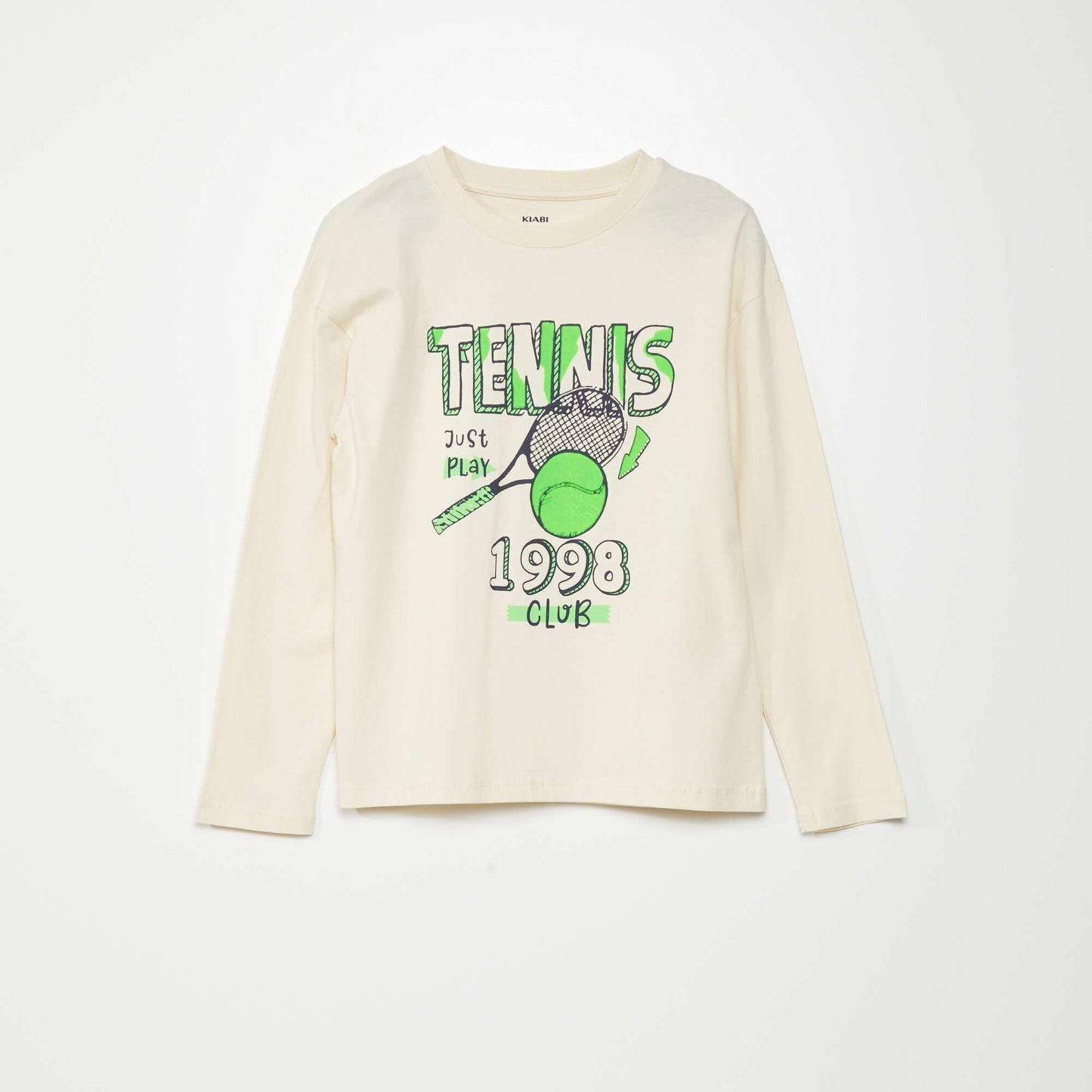 T-shirt en maille jersey 'tennis' Blanc