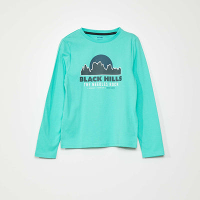 T-shirt manches longues Vert
