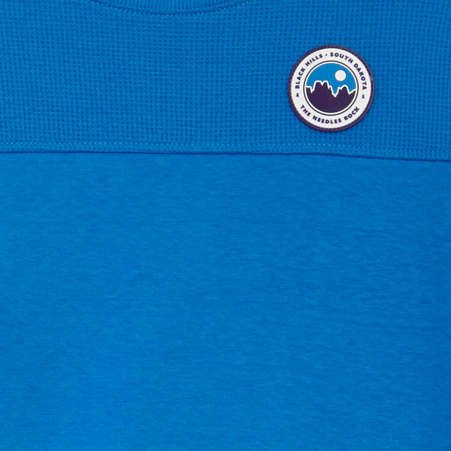 T-shirt en maille jersey + microfibre Bleu