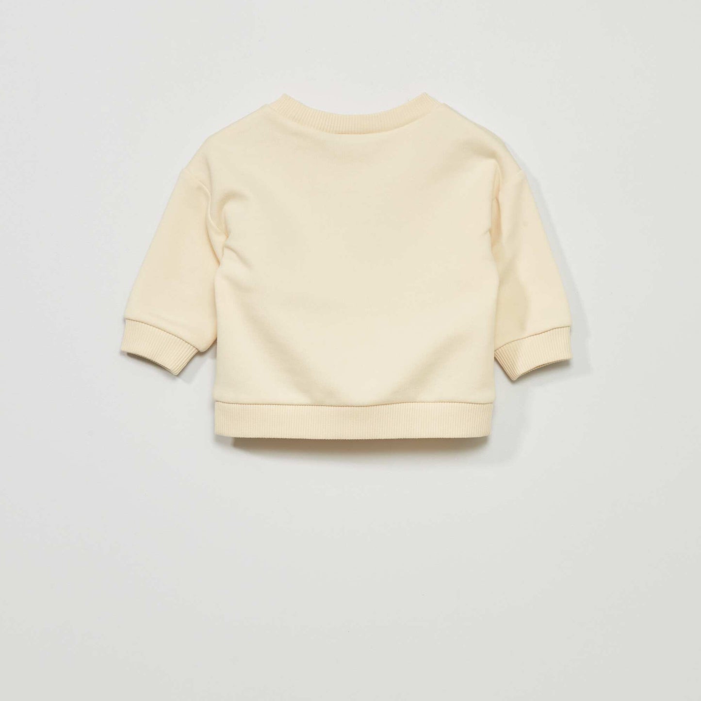 Sweat imprim en french terry Beige