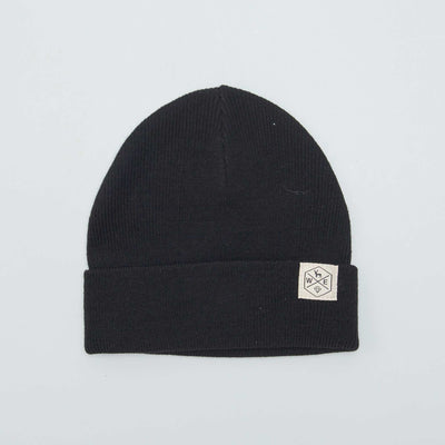 Bonnet en maille Noir