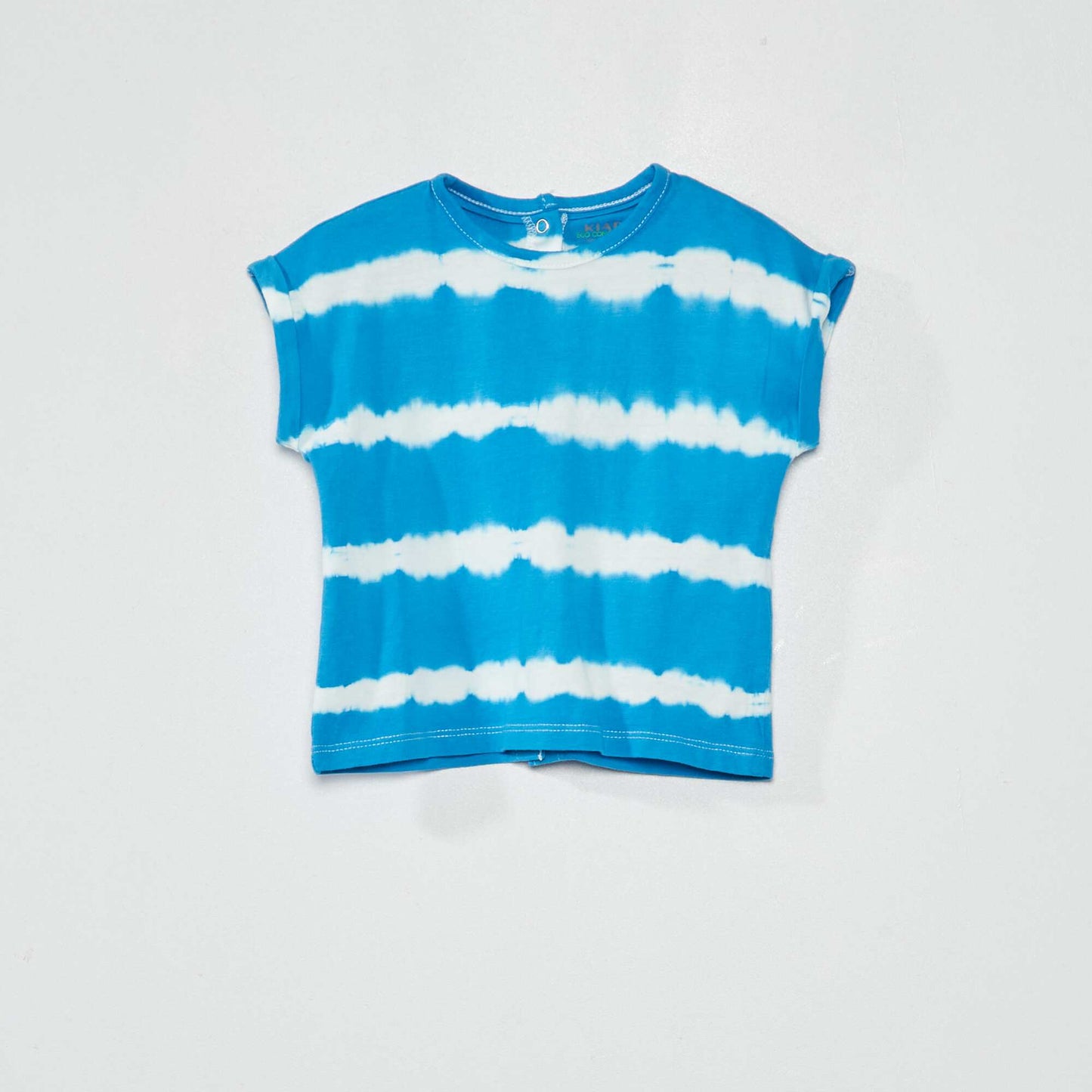 T-shirt en jersey tie and dye Bleu