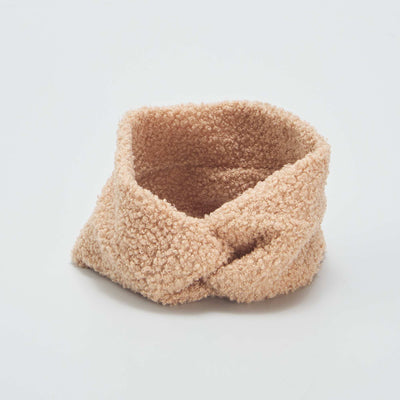 Bandeau en sherpa Beige