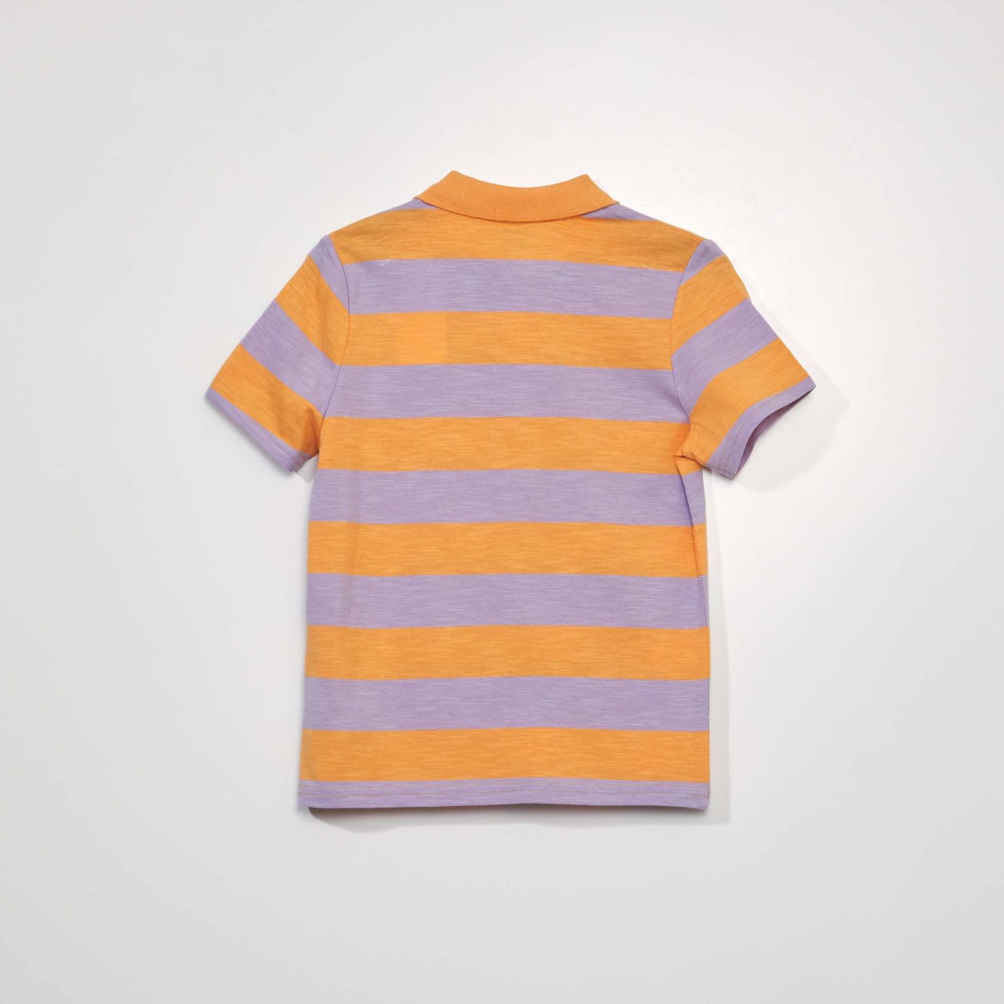 Polo en maille jersey ray Orange/violet