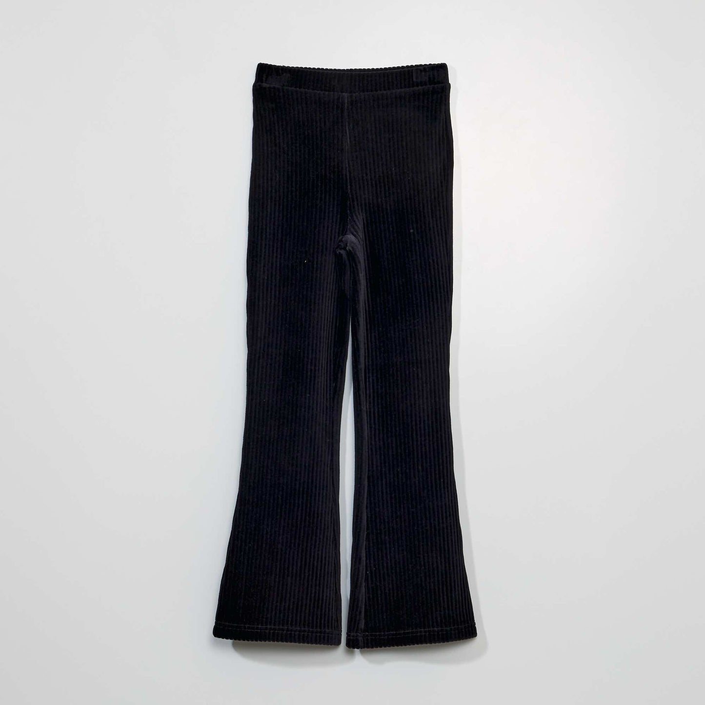 Pantalon flare en velours noir