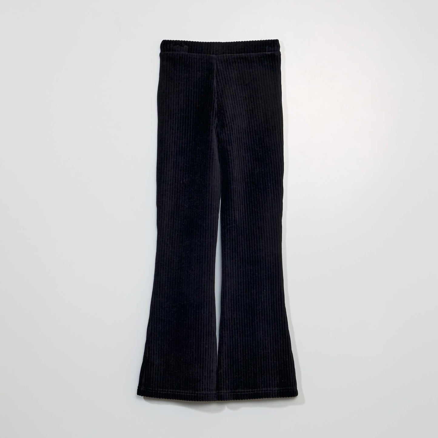 Pantalon flare en velours noir