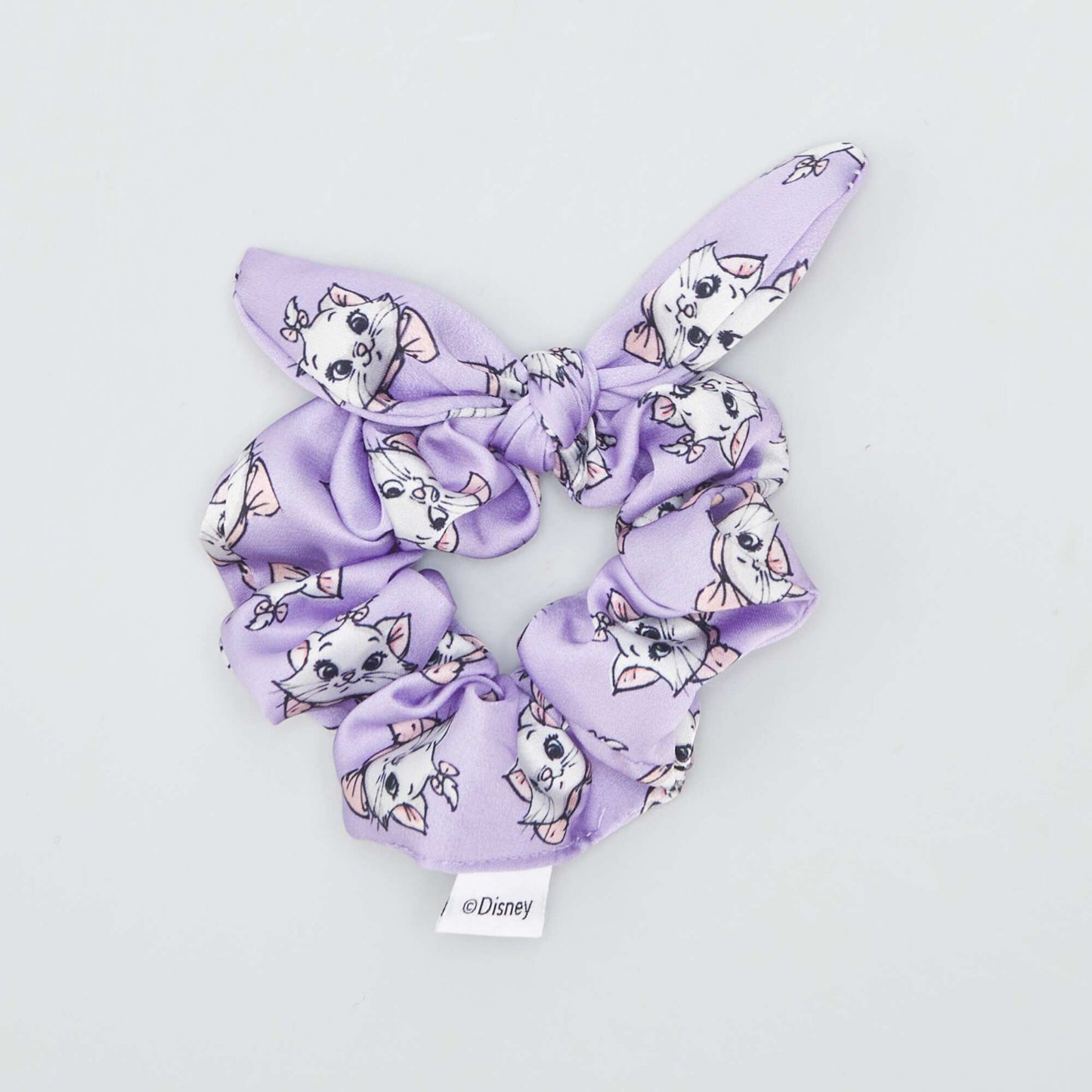 Chouchou effet satin 'Disney' 'Marie' Violet