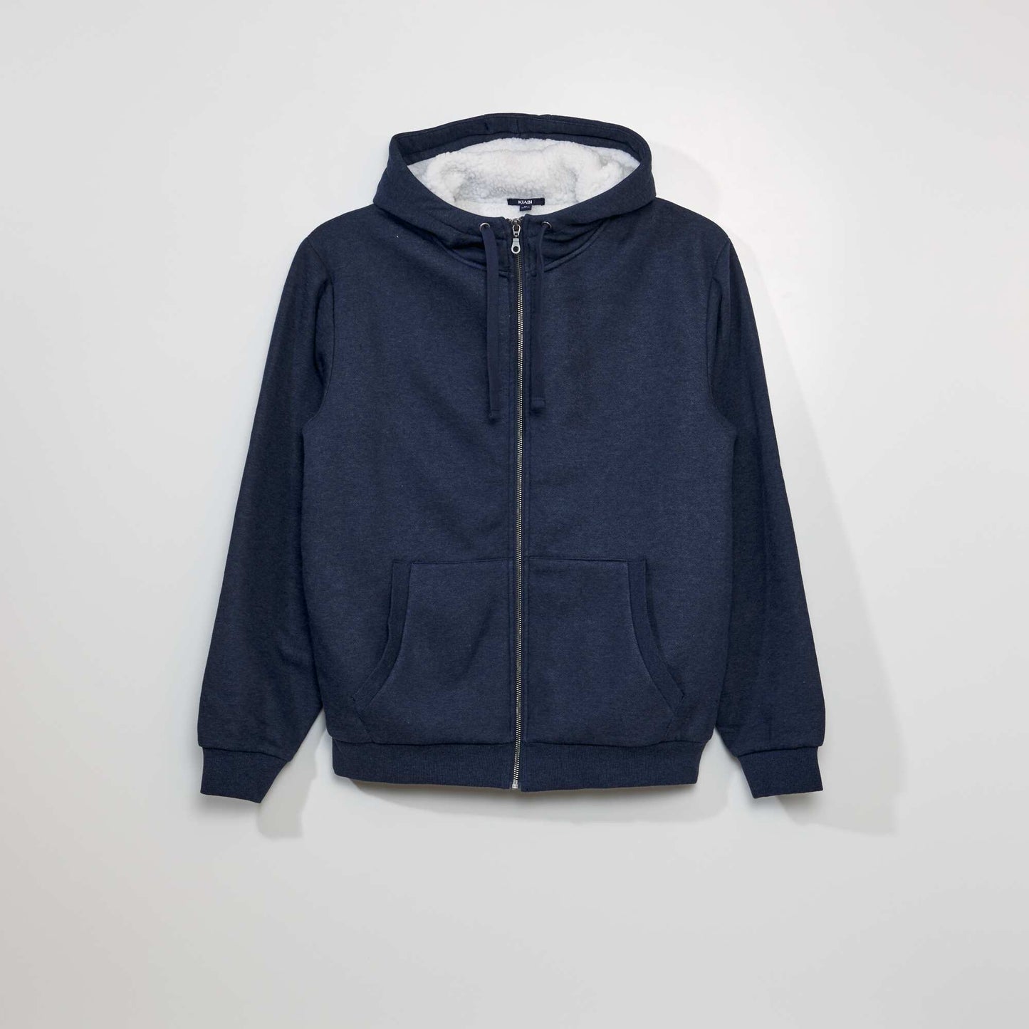 Sweat zipp avec int rieur en sherpa Bleu