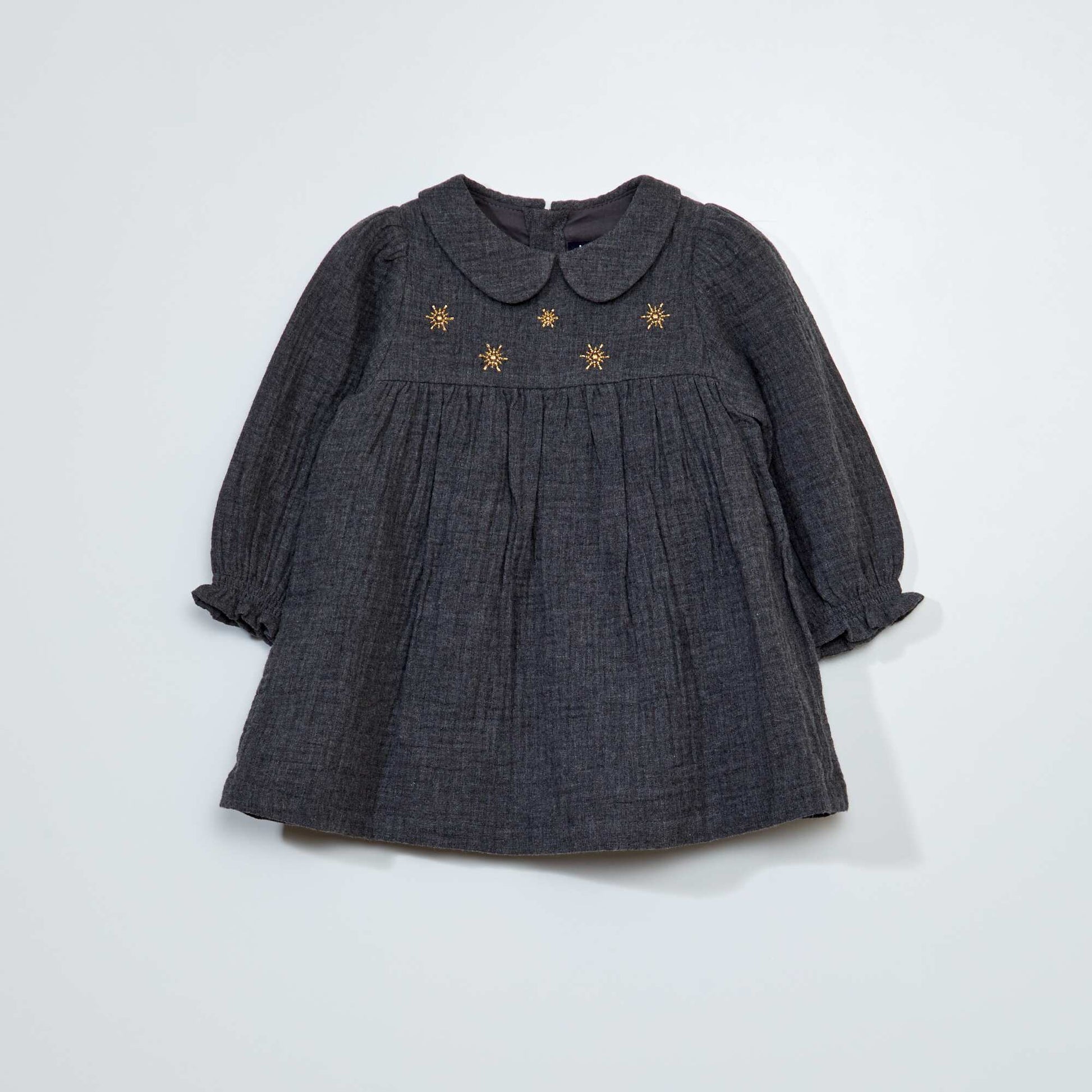 Robe en flanelle Gris