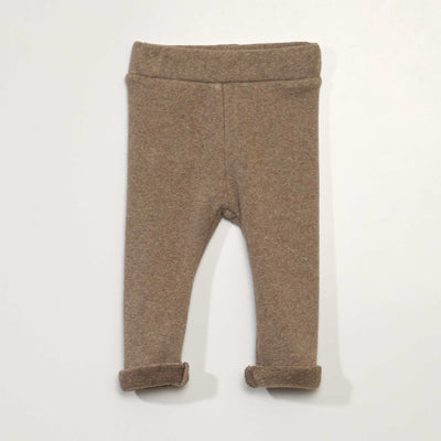 Legging en maille stretch Marron