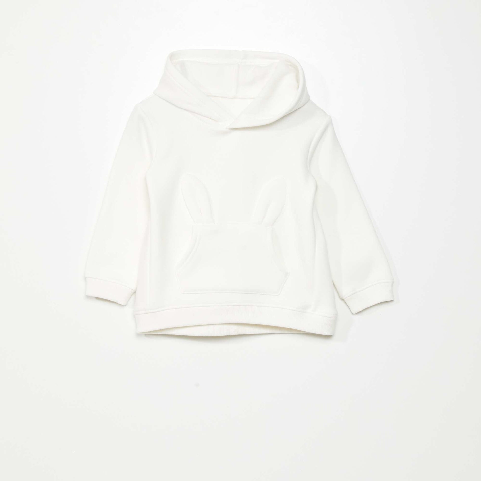 Sweat en molleton avec poche fantaisie - Toujours + de chaleur blanc