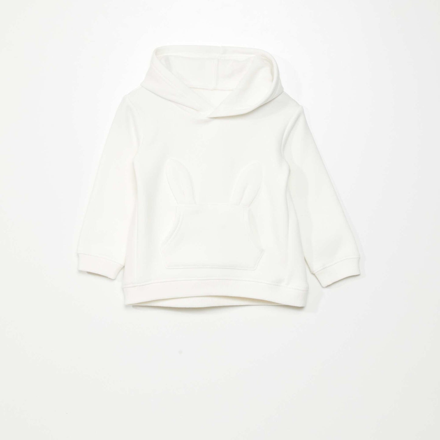 Sweat en molleton avec poche fantaisie - Toujours + de chaleur blanc